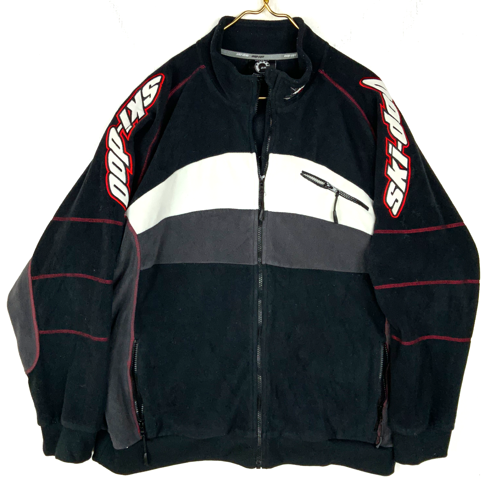 Ski-Doo X Team Fleece Sweater Jacket Size XL Black Full Zip Snowmobile Racing