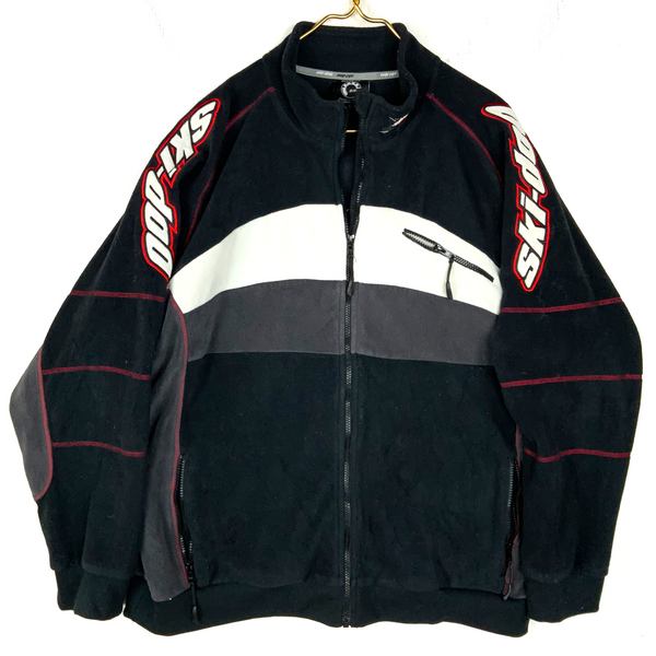 Ski-Doo X Team Fleece Sweater Jacket Size XL Black Full Zip Snowmobile Racing
