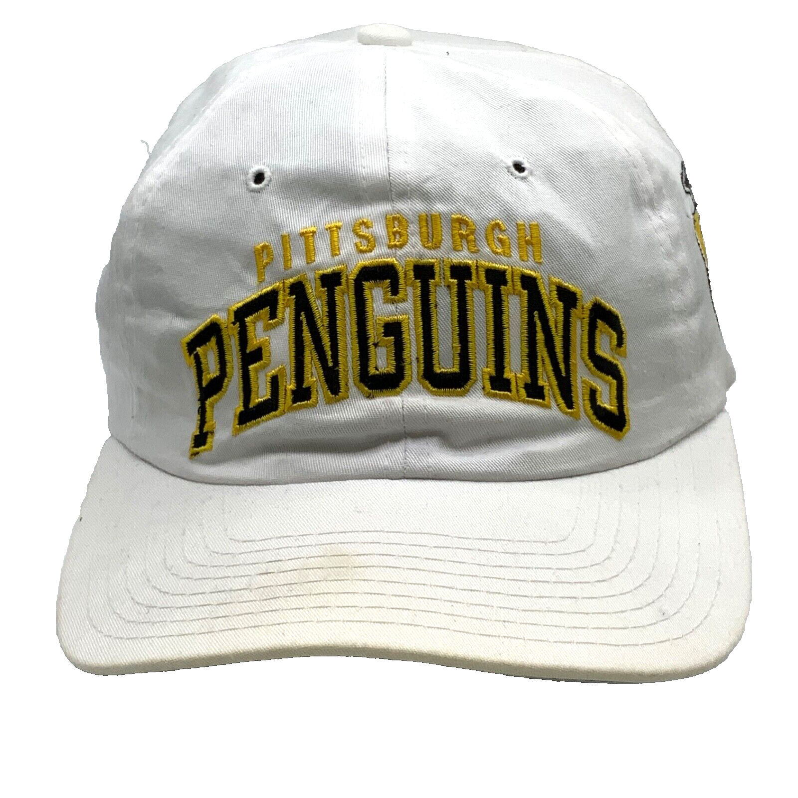 Vintage Pittsburgh Penguins Starter Arch Hat Cap Adjustable White Nhl Hockey