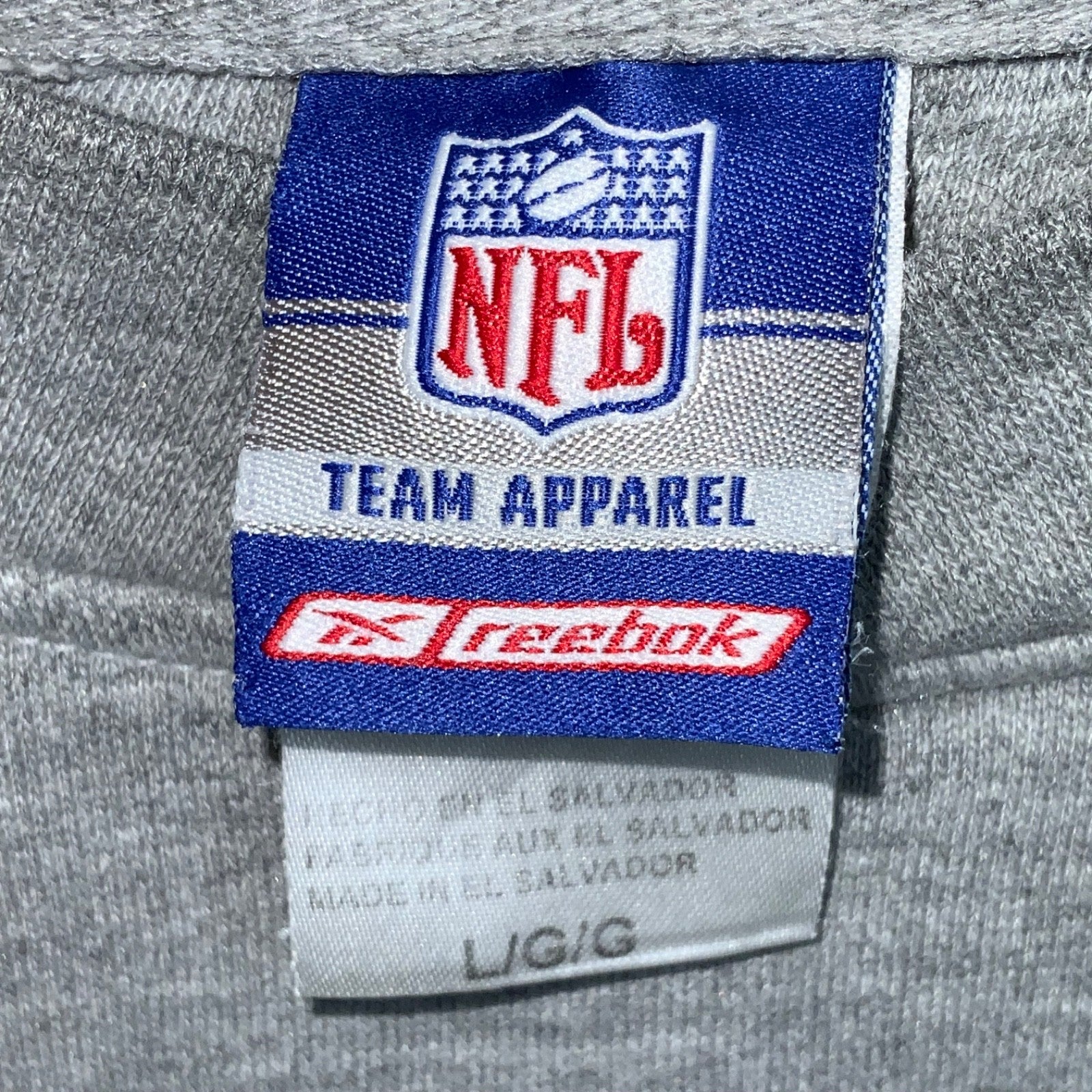 Vintage Minnesota Vikings Reebok Sweatshirt Large Gray Embroidered Nfl Football