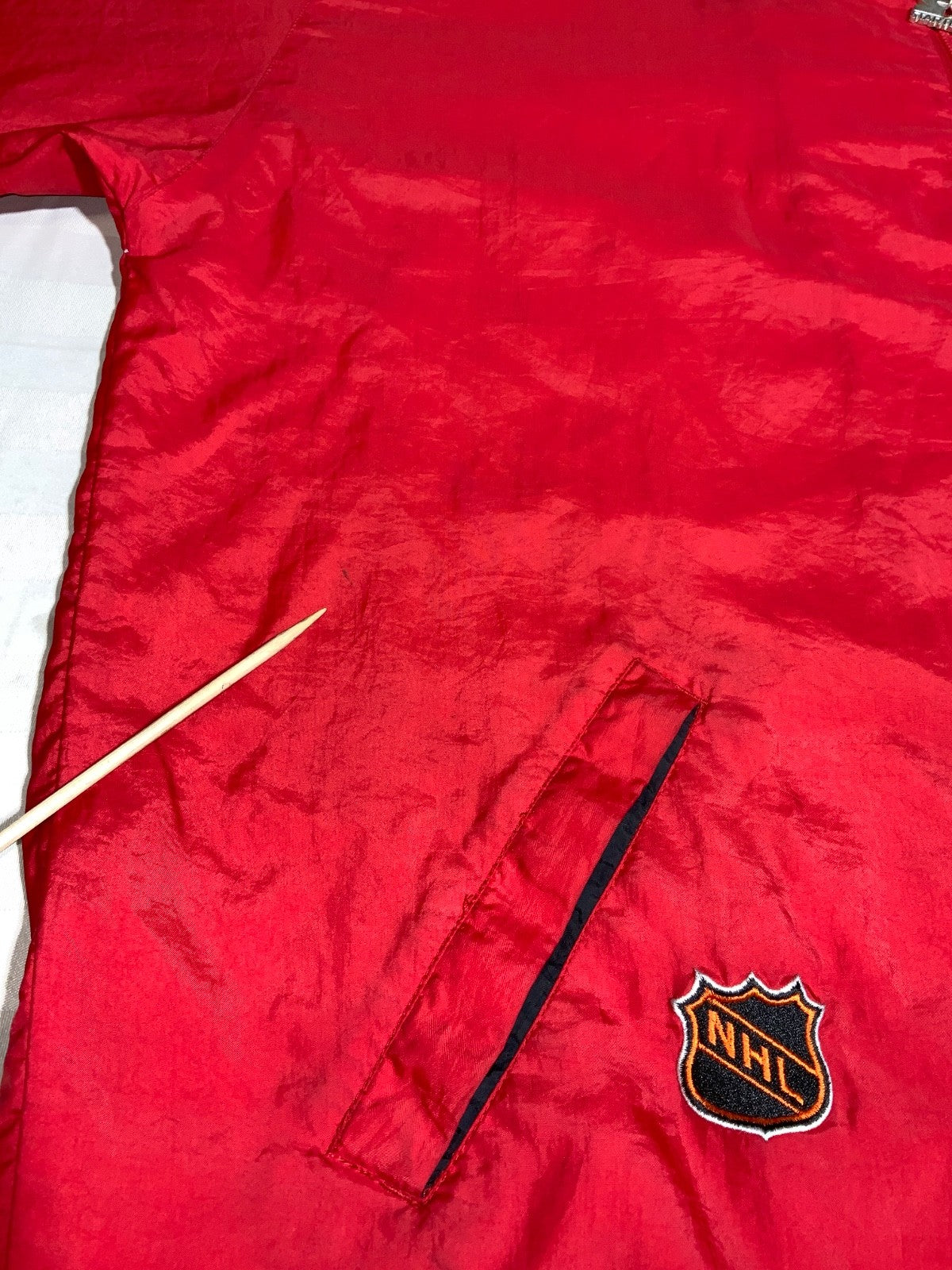 Vintage Carolina Hurricanes Starter Jacket 2XL Windbreaker Full Zip Lined Nhl