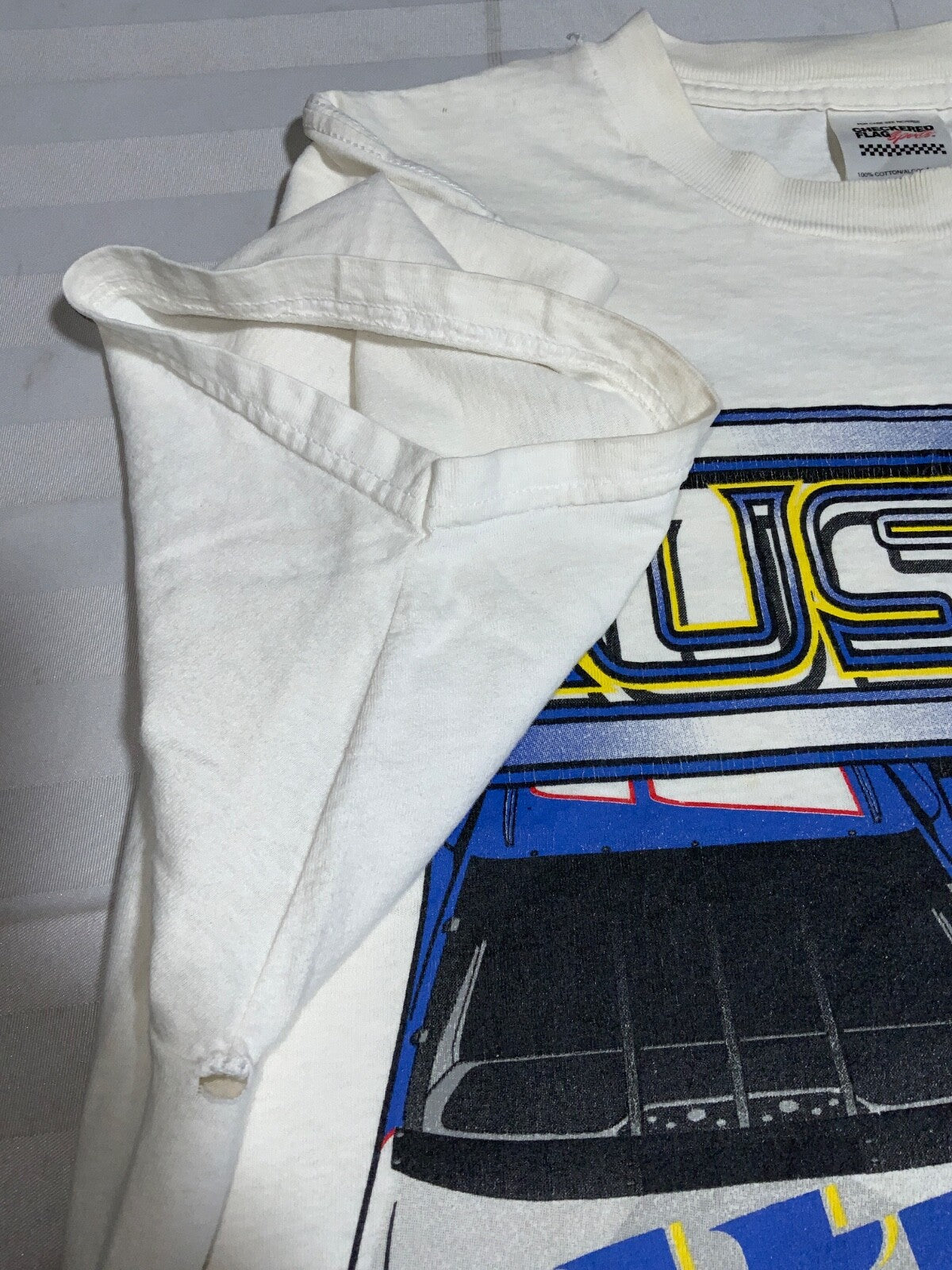 Vintage Nascar Racing T-shirt Large Double Sided Miller Racing Rusty Wallace 90s