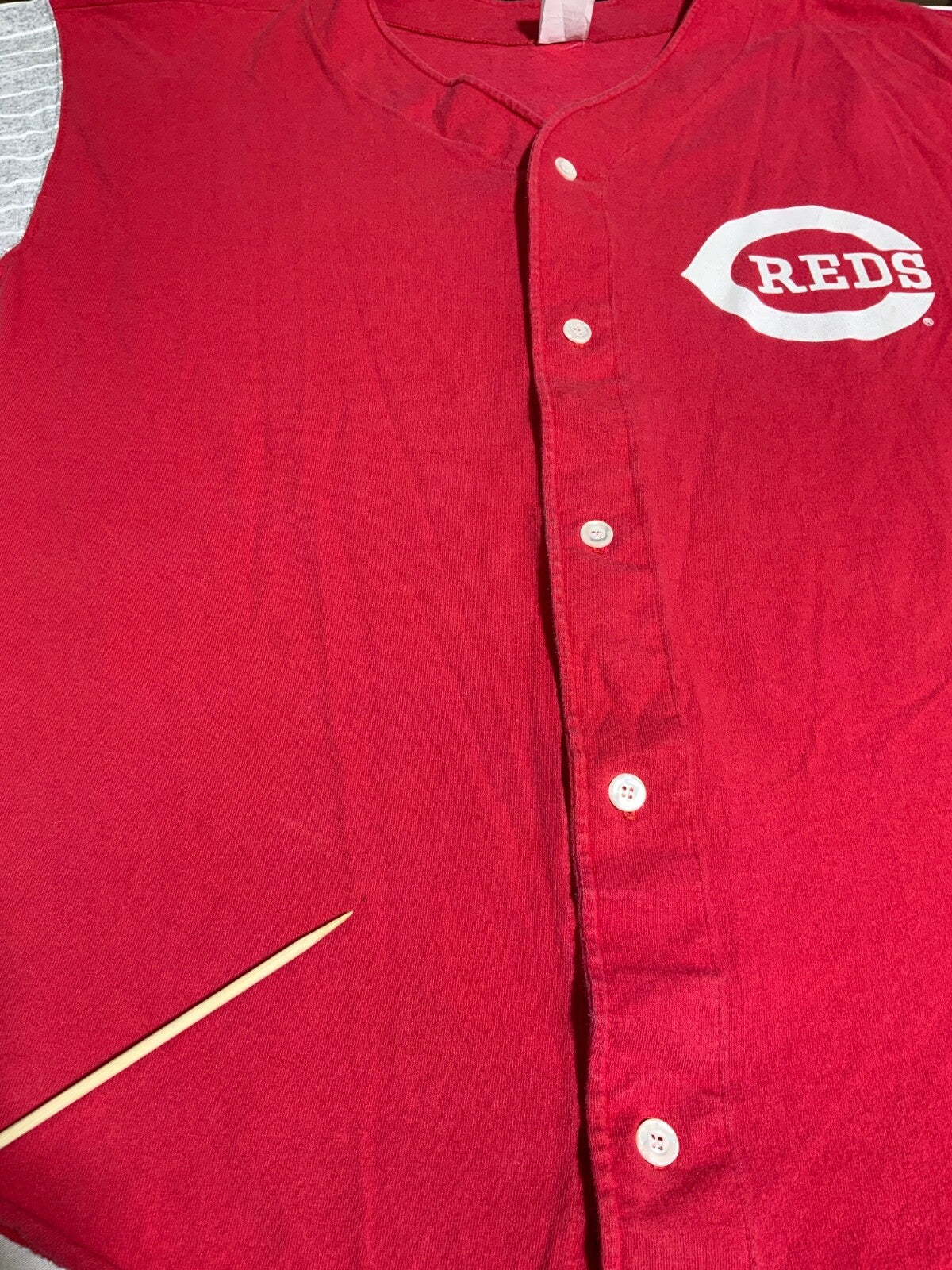 Vintage Cincinnati Reds Logo 7 Jersey T-Shirt XL Made Usa 1991 Mlb Baseball 90s