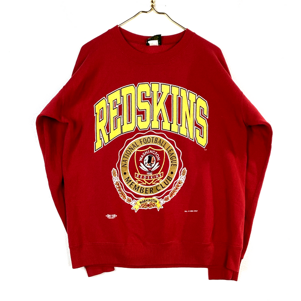 Vintage Washington Redskins Sweatshirt Size Large Red Made In Usa Nfl 90s