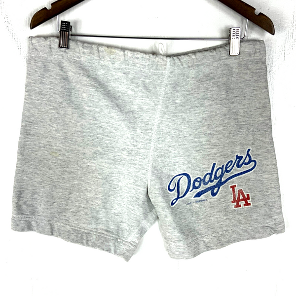Vintage Los Angeles Dodgers Sweat Shorts Medium Gray 1988 Mlb