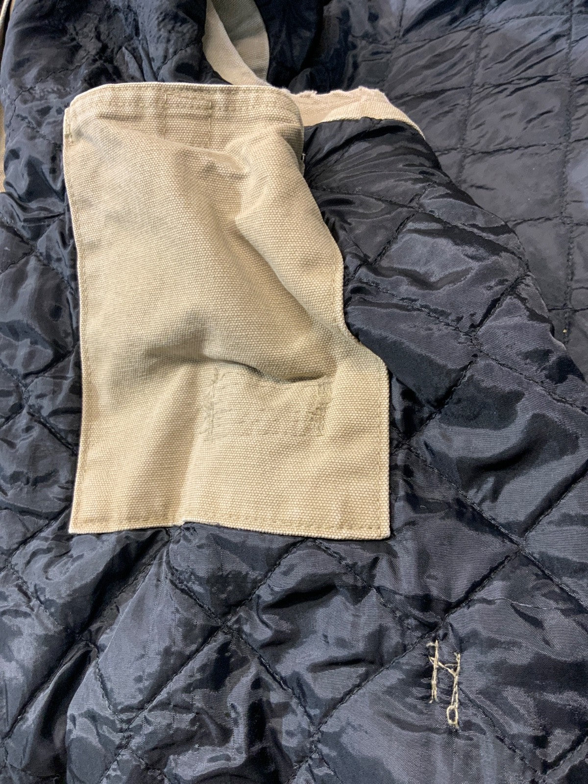Carhartt Duck Vest Jacket Large Brown Full Zip Quilt Lined Hooded