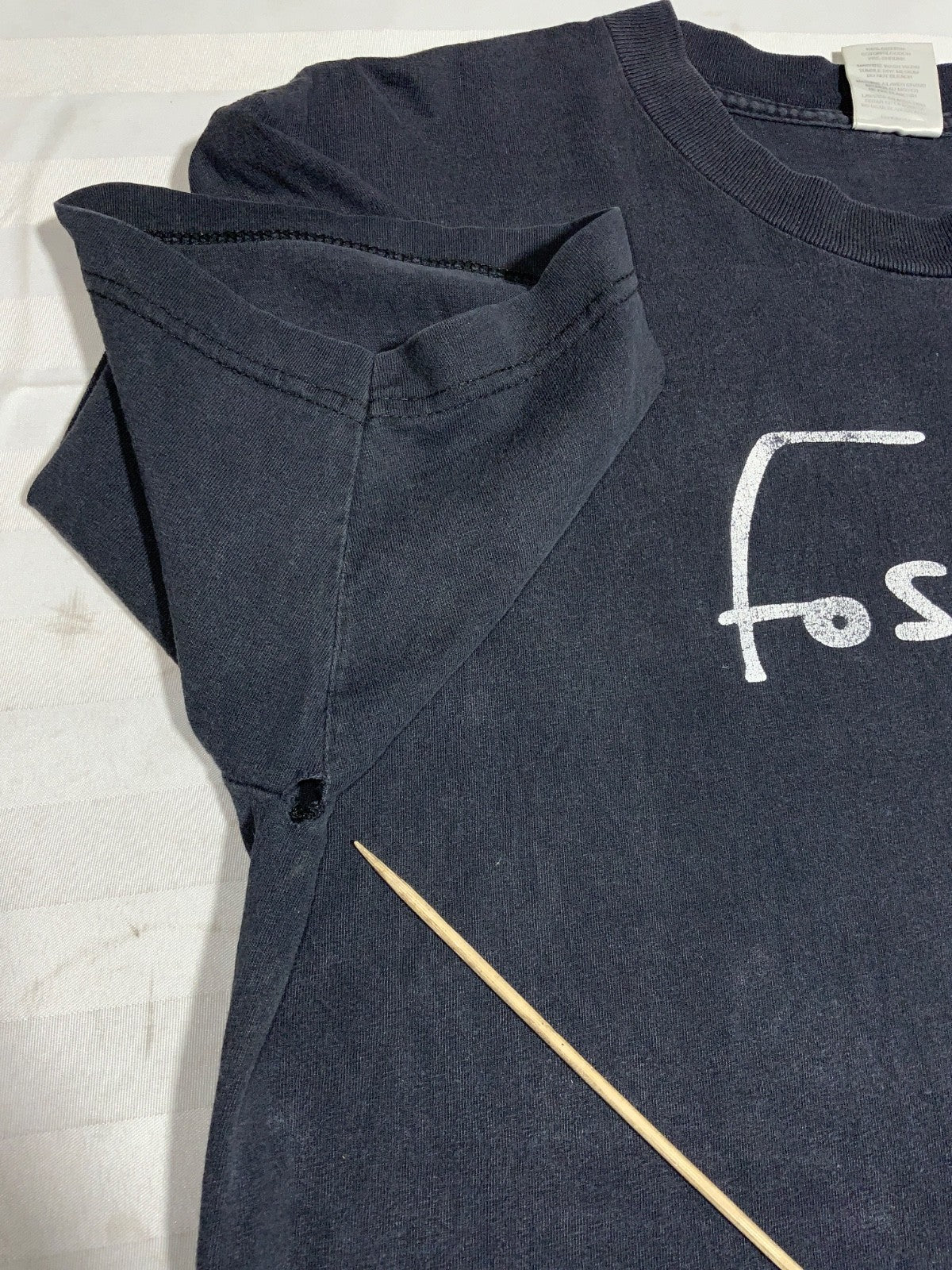 Vintage Bob Fosse T-Shirt Large Black Double Sided Dance Cabaret Hat Y2K