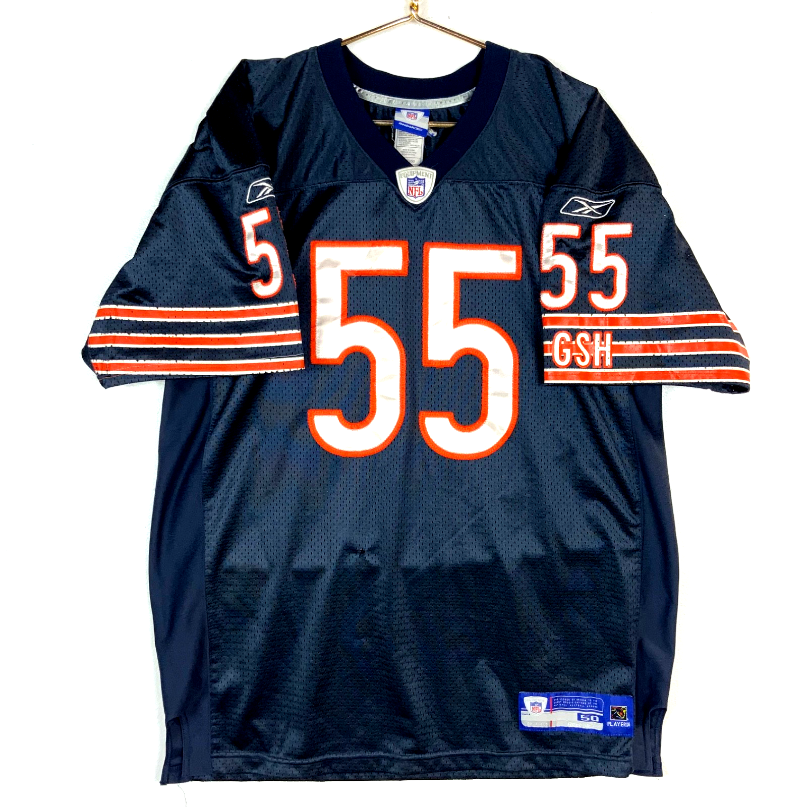 Chicago Bears Jersey Size 50 Reebok Lance Briggs Blue Nfl