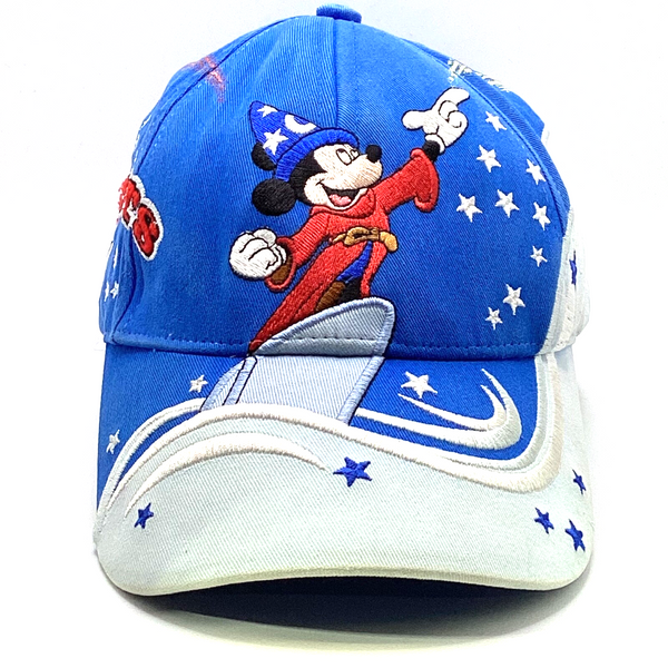 Vintage Disney World Mickey Mouse Sorcerer Strapback Hat Cap Adjustable Youth