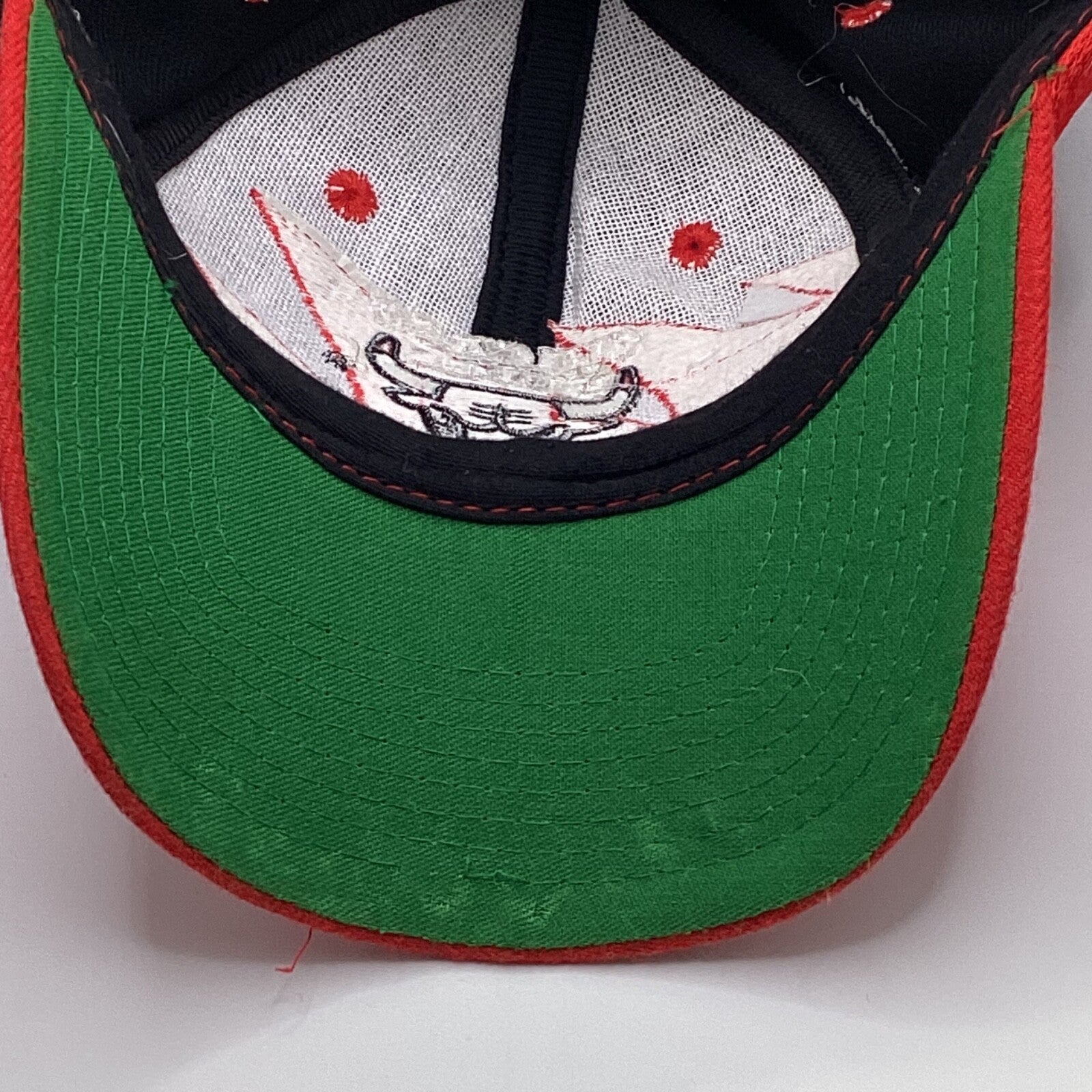 Vintage Chicago Bulls Sharktooth Logo Athletic SnapBack Hat Cap Black Dome Nba