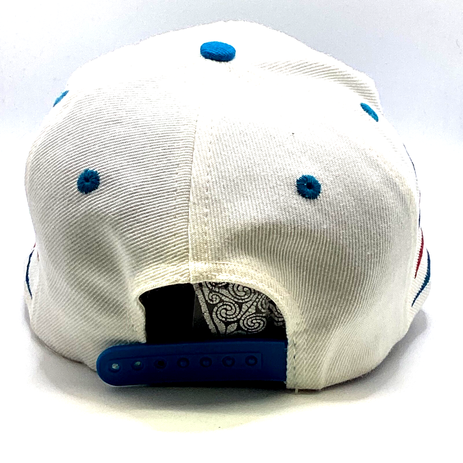 Vintage Detroit Pistons Logo Athletic Diamond Cut Snapback Hat Nba 90s