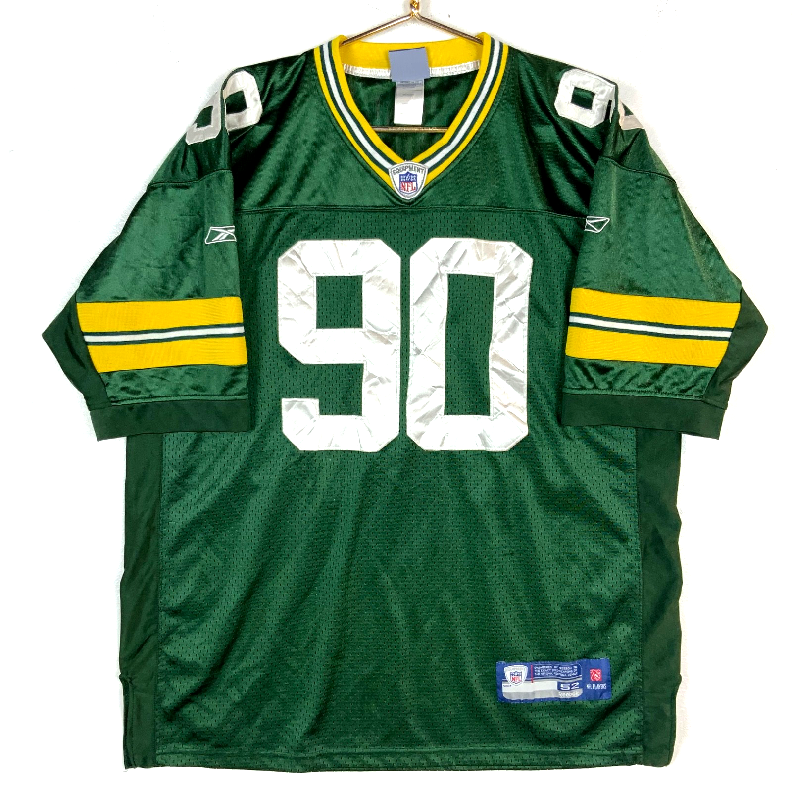 Green Bay Packers Jersey Size 52 Reebok B.J Raji Green Nfl