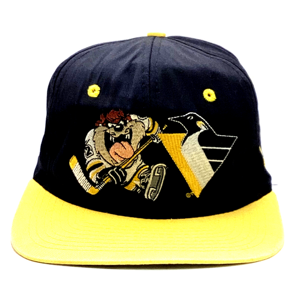 Vintage Pittsburg Penguins Looney Tunes SnapBack Hat Cap Adjustable Nhl