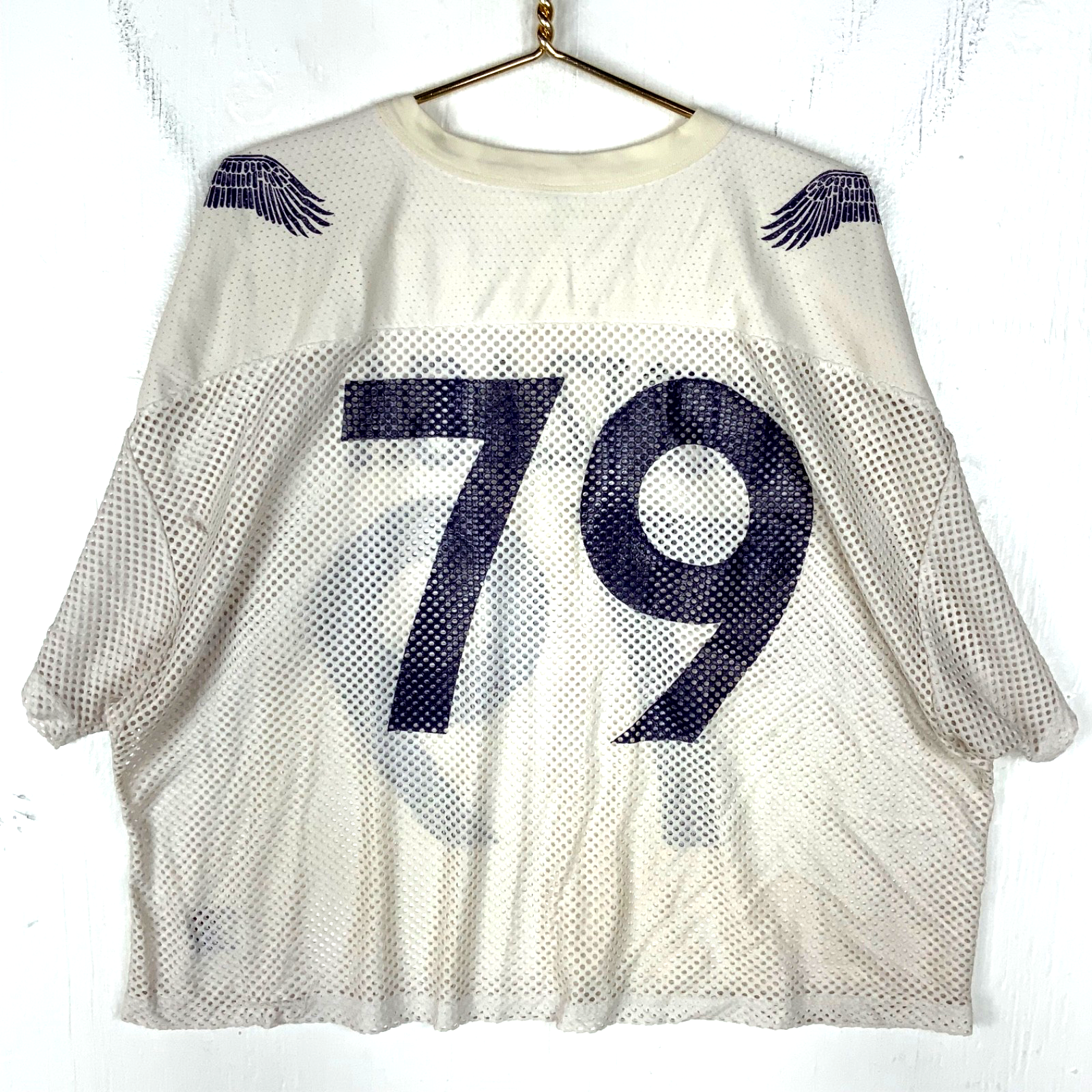 Vintage Russell Athletic 1990s Football Jersey XL Made In Usa Cropped Fit