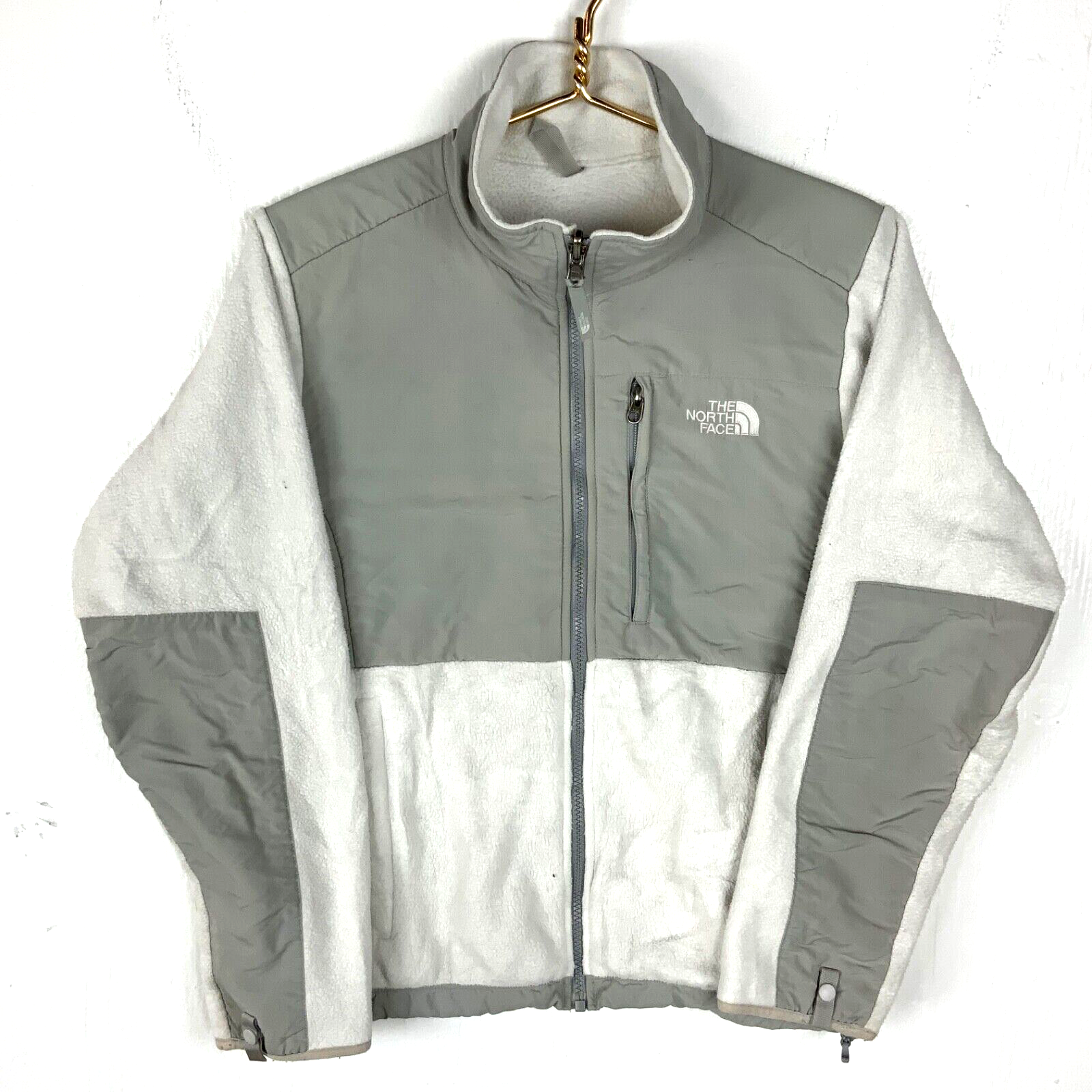 The North Face Denali Fleece Sweater Jacket Women’s Medium White Full Zip