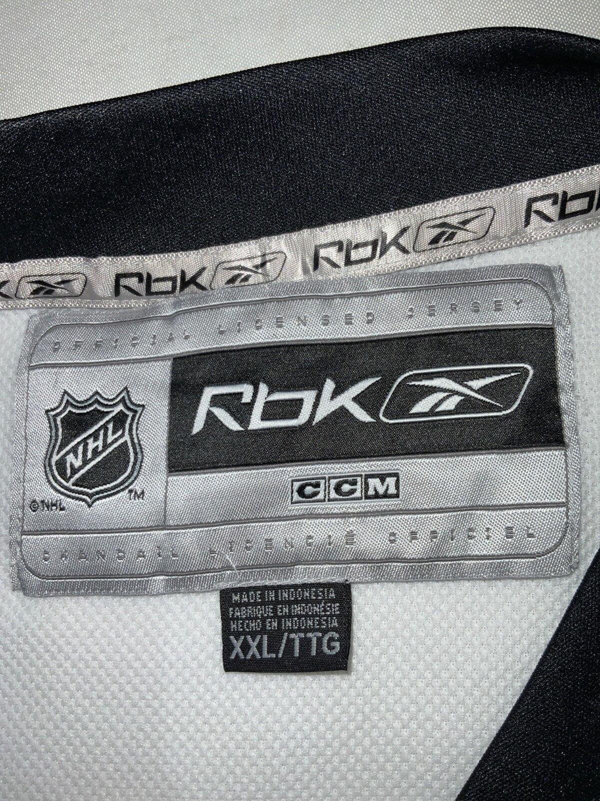 Pittsburgh Penguins Jersey 2XL Reebok White Nhl Hockey Sewn
