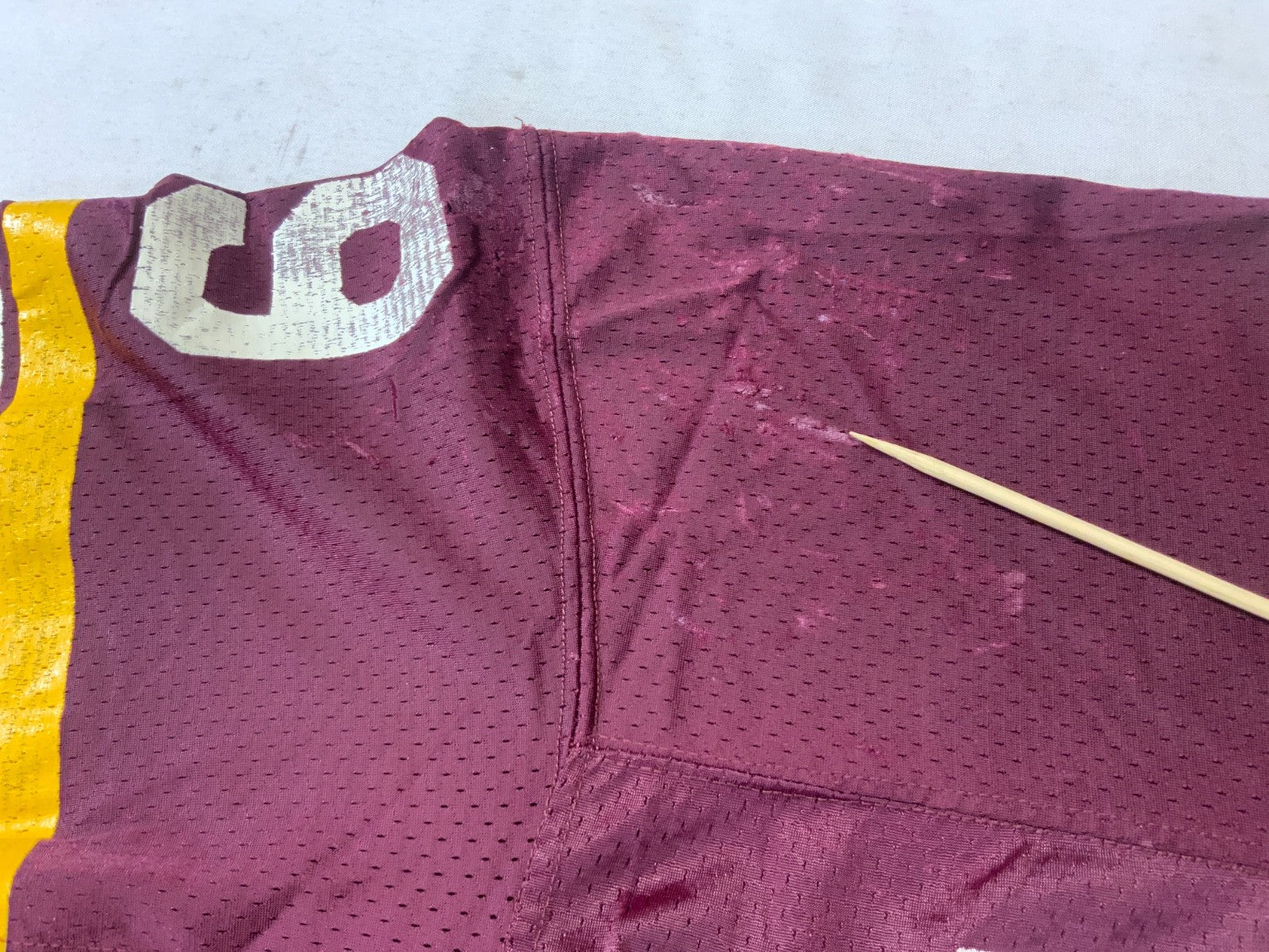 Vintage 1980s Champion Football Jersey Large #79 Burgundy Made In Usa