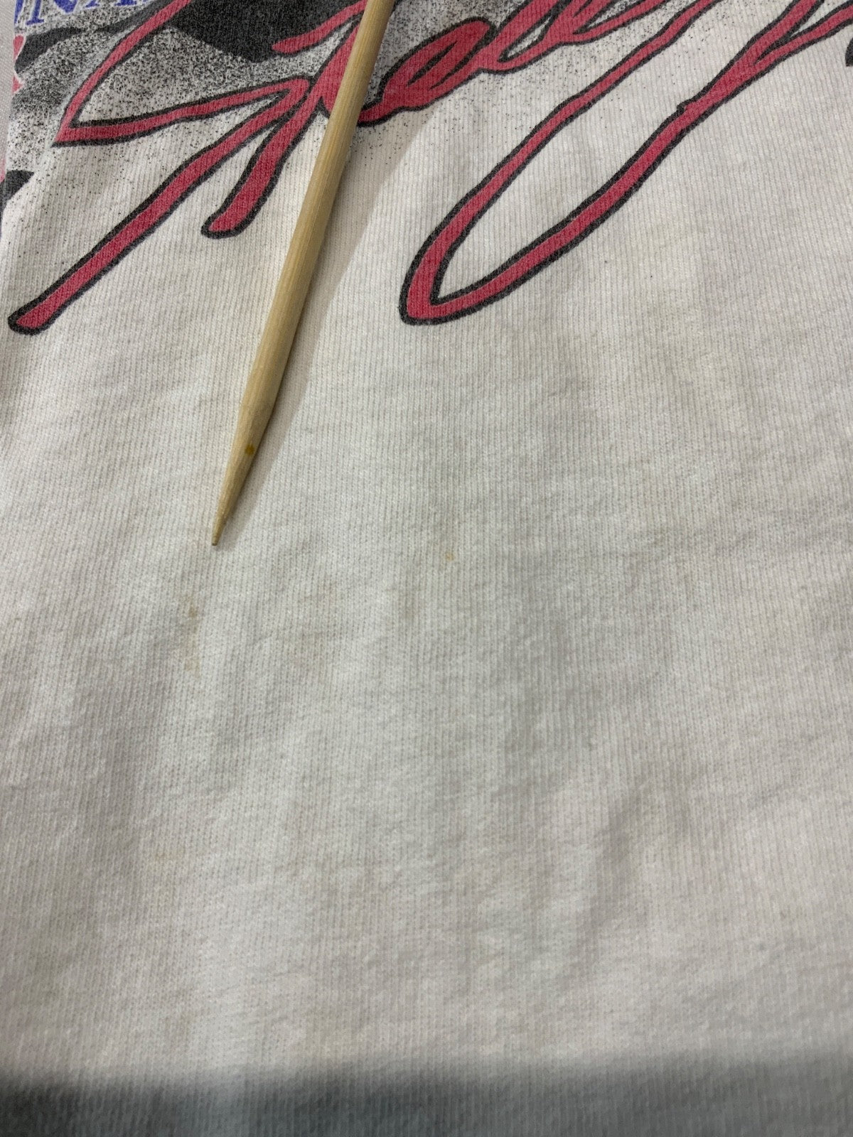Vintage Nascar T-shirt Large White Single Stitch Double Sided Steve Park 90s