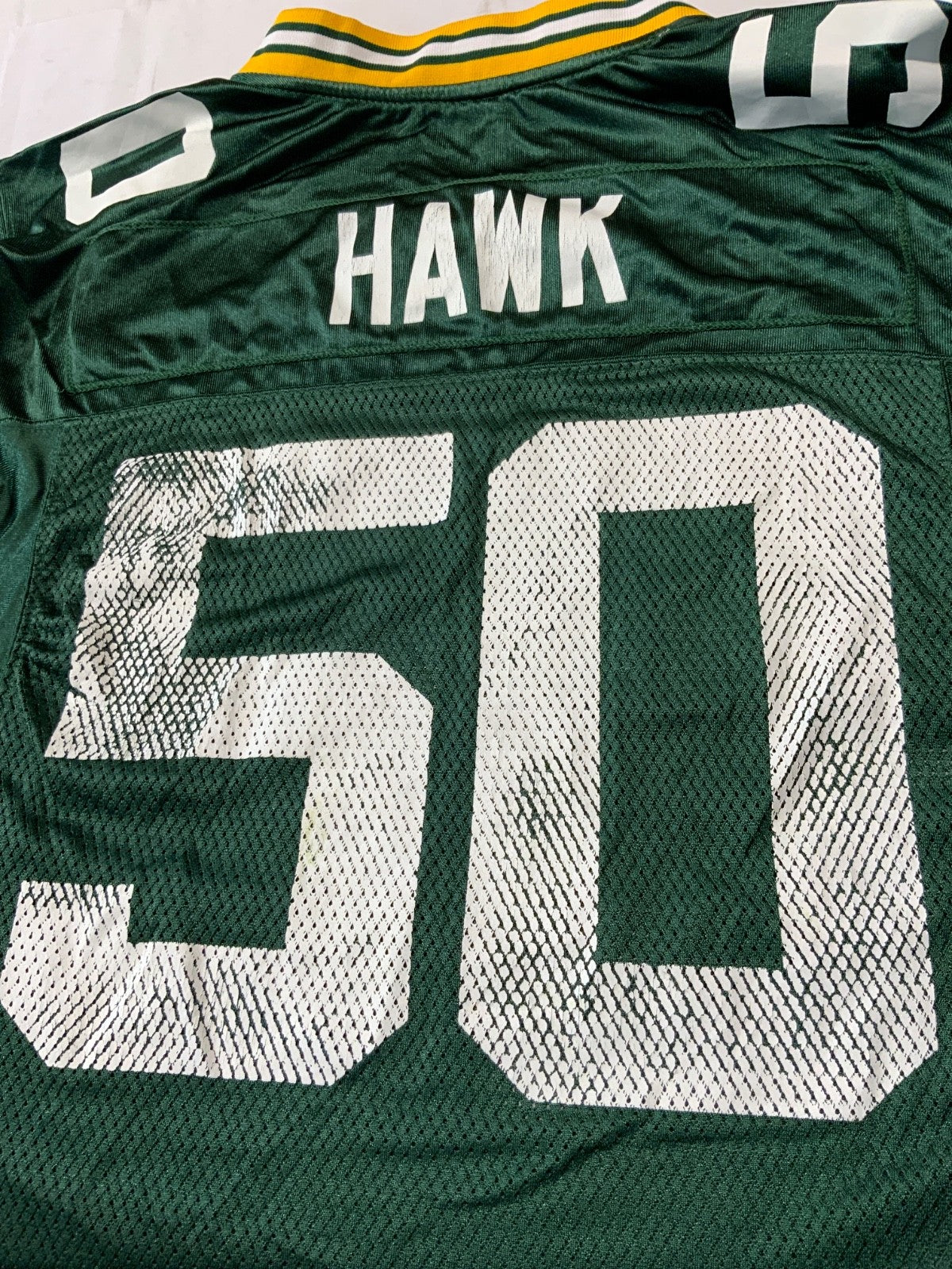 Vintage Green Bay Packers Jersey Small Reebok AJ Hawk Green Nfl