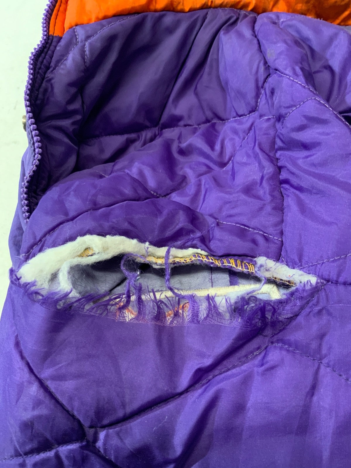 Vintage Phoenix Suns Starter Puffer Jacket Purple Large Nba Full Zip