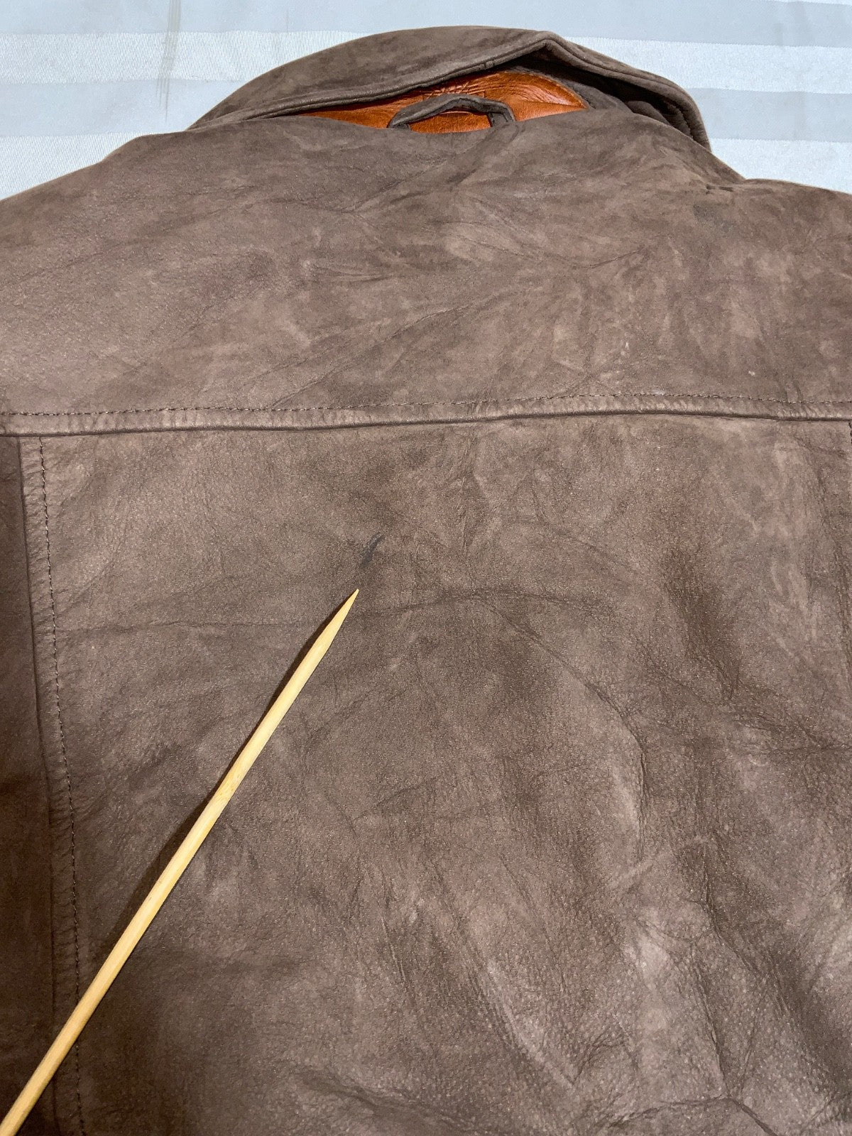 Vintage Timberland Leather Bomber Jacket Medium Full Zip Waterproof Cowhide