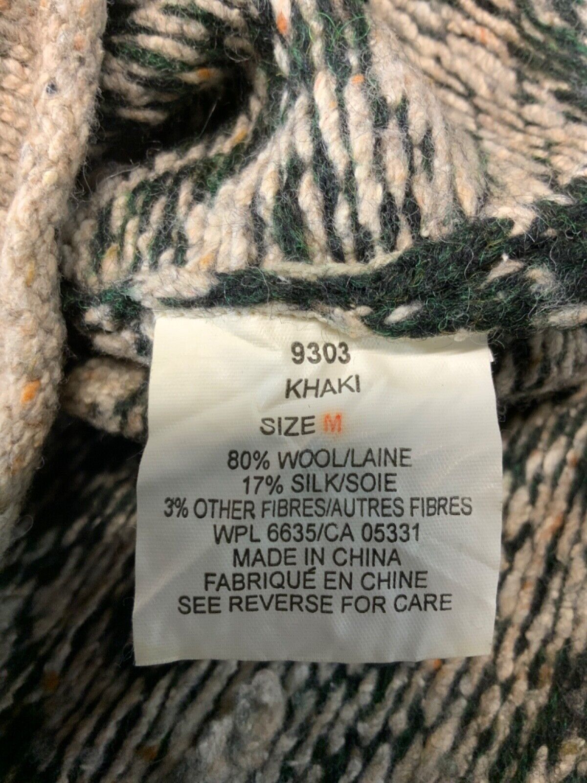 Vintage Woolrich Knit Wool Sweater Women’s Medium Beige Rolled Neck Sheep