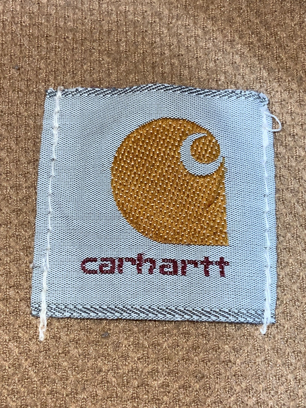 Vintage Carhartt Jacket XL Brown Hooded Full Zip Active Lined Work Wear 90s