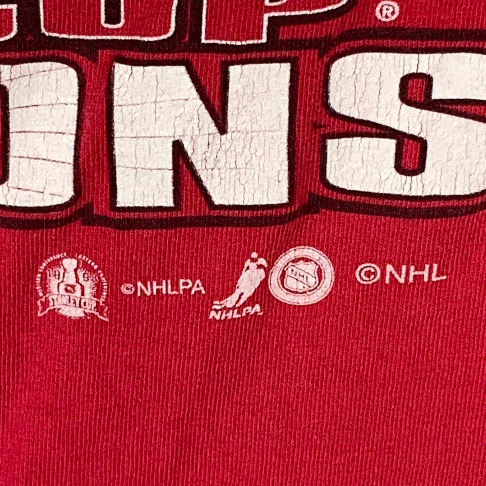 Vintage Detroit Red Wings Stanley Champs T-shirt XL Nhl 1998 Mvp Steve Yzerman