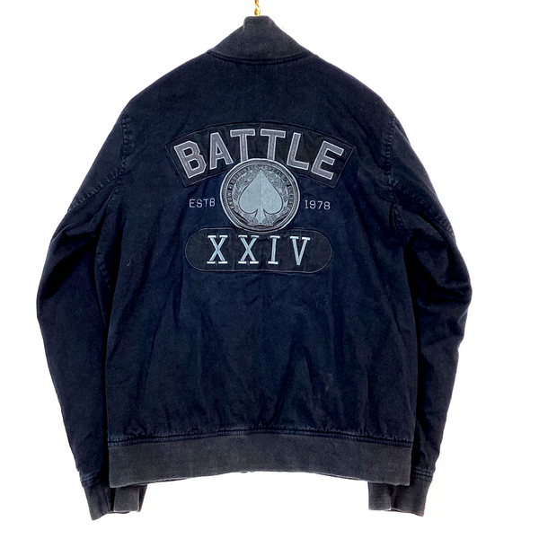 Nike Kobe Bryant Destroyer Battle Bomber Jacket Size Large Blue Full Zip Xxiv