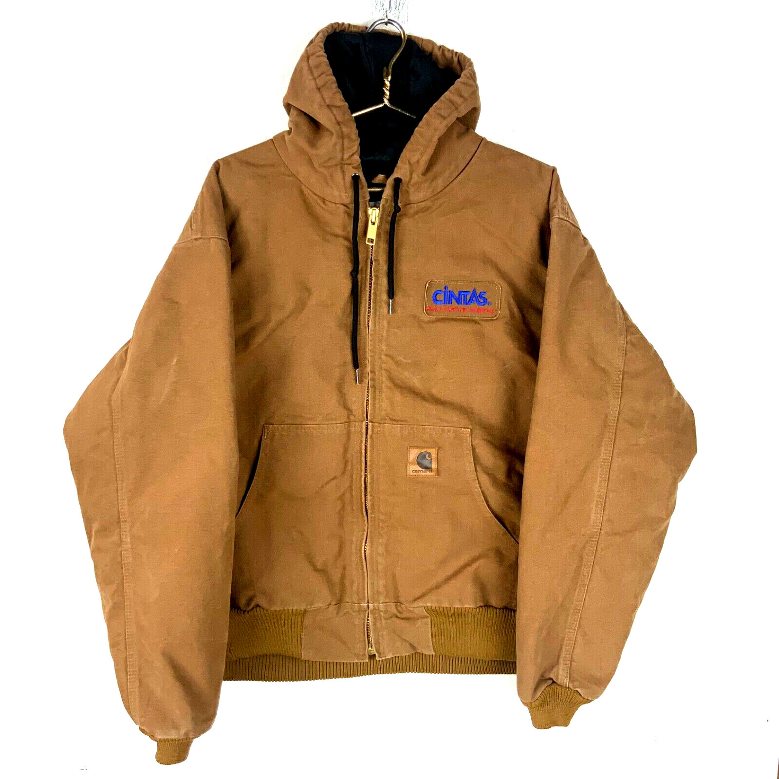 Carhartt Duck Jacket 2XL Brown Full Zip Quilt Lined Workwear