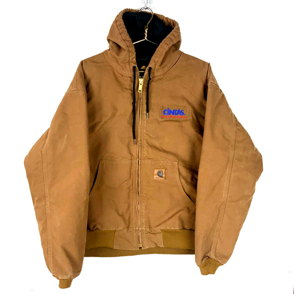 Carhartt Duck Jacket 2XL Brown Full Zip Quilt Lined Workwear