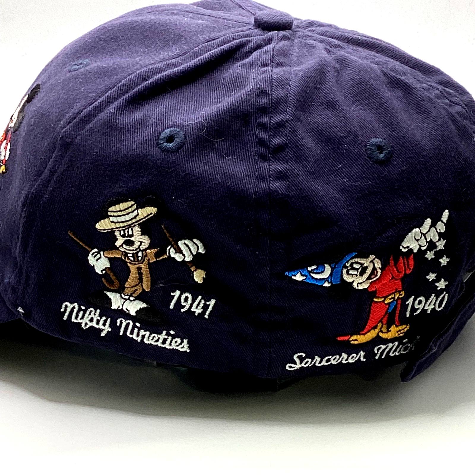 Vintage Walt Disney Mickey Mouse Through The Years Strapback Hat Cap Adjustable
