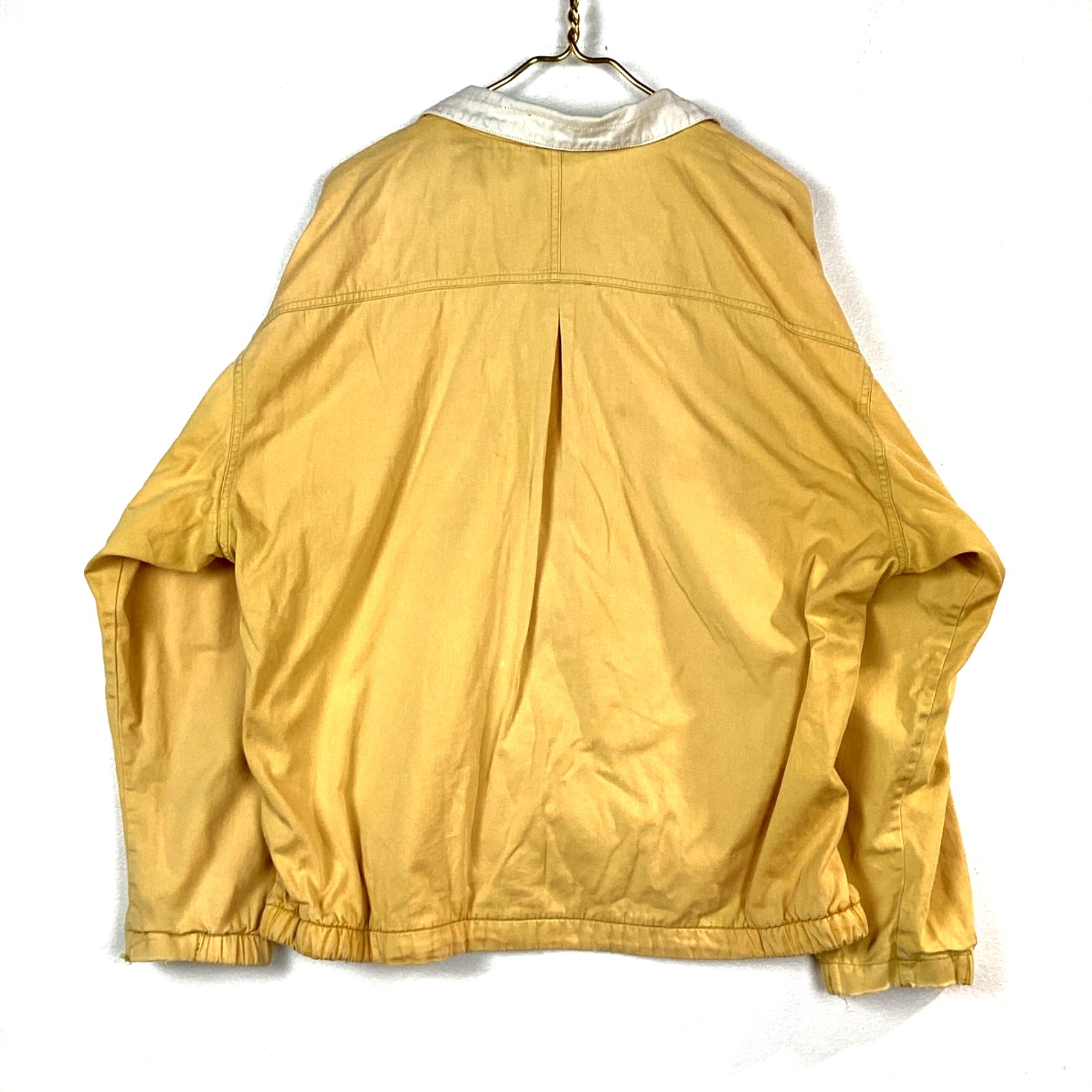 Vintage Nike Court Harrington Windbreaker Jacket Size Large Yellow Full Zip