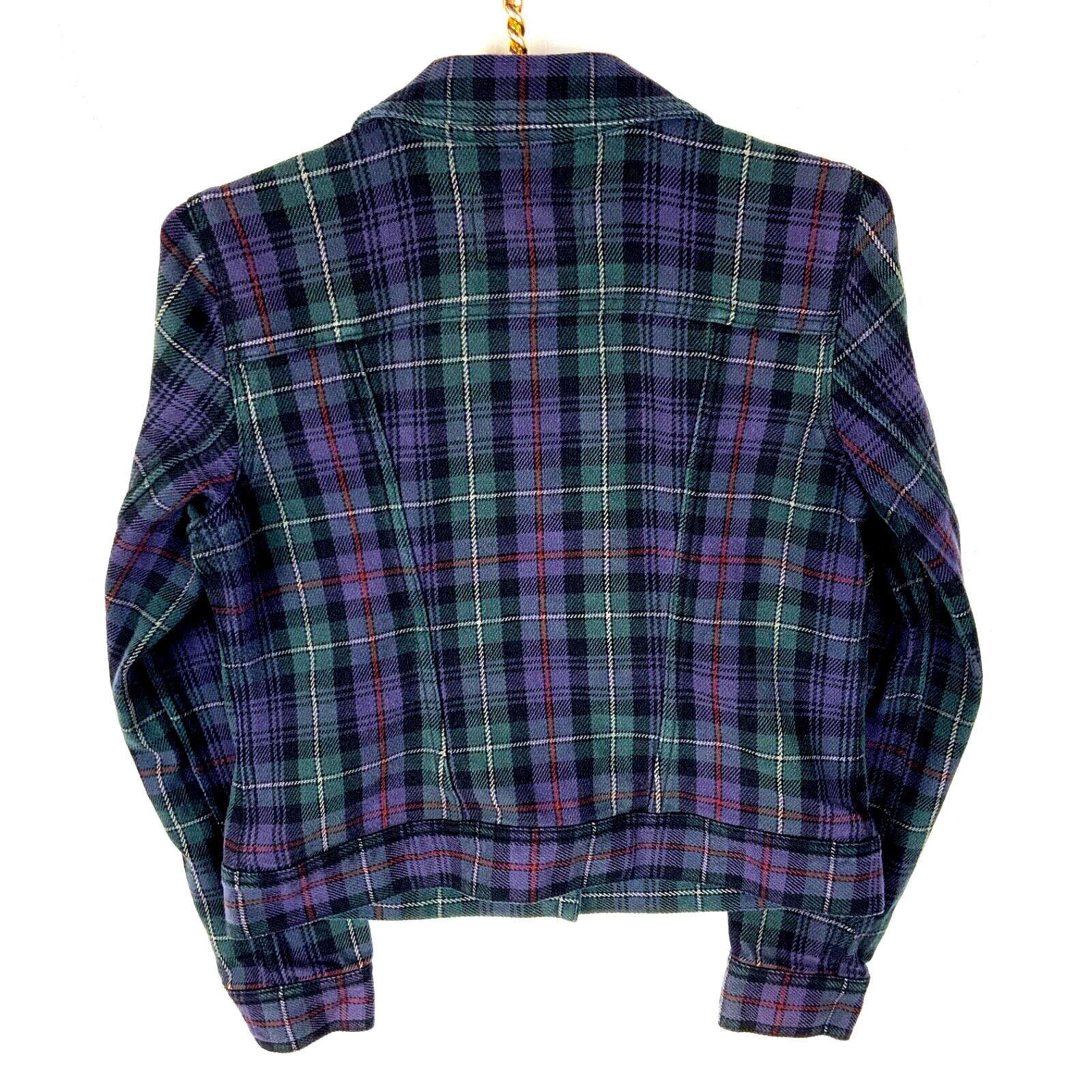 Lauren Ralph Lauren Women's Plaid Flannel Jacket Medium Multicolor