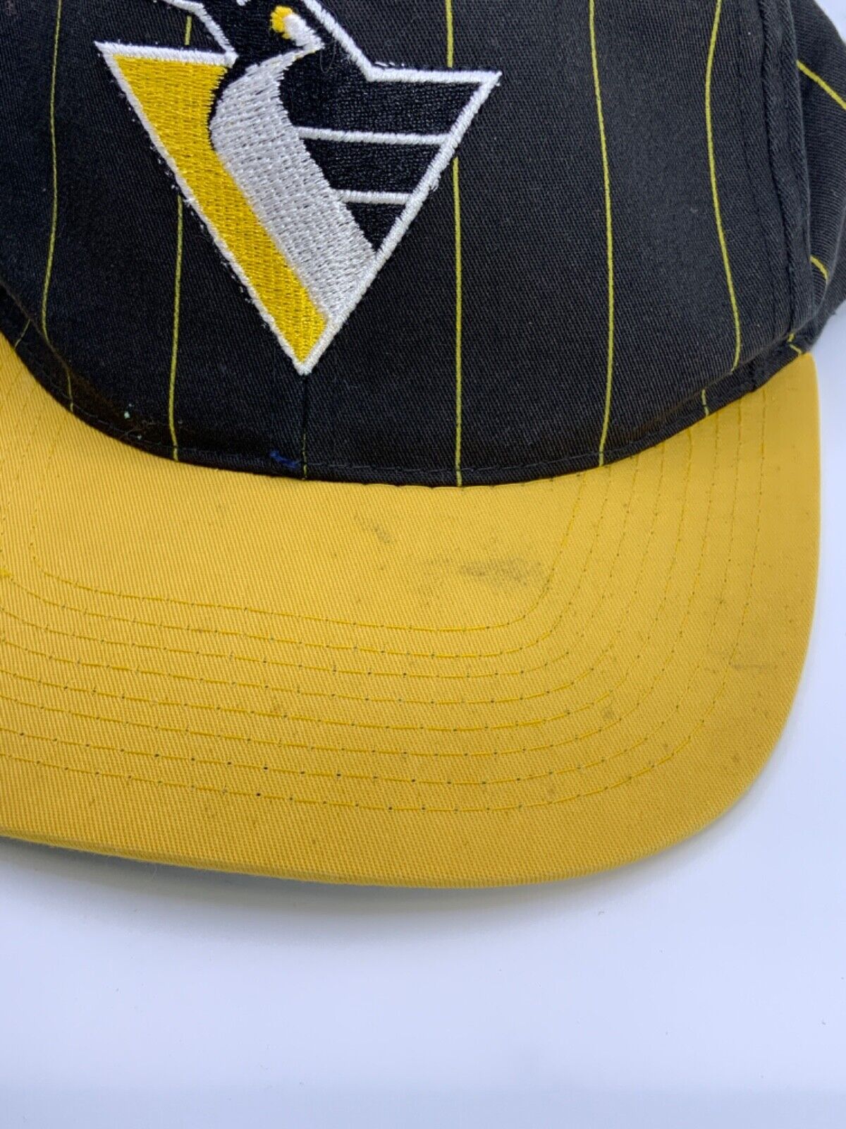Vintage Pittsburgh Penguins Twins Enterprise Snapback Hat Cap Black Nhl Hockey