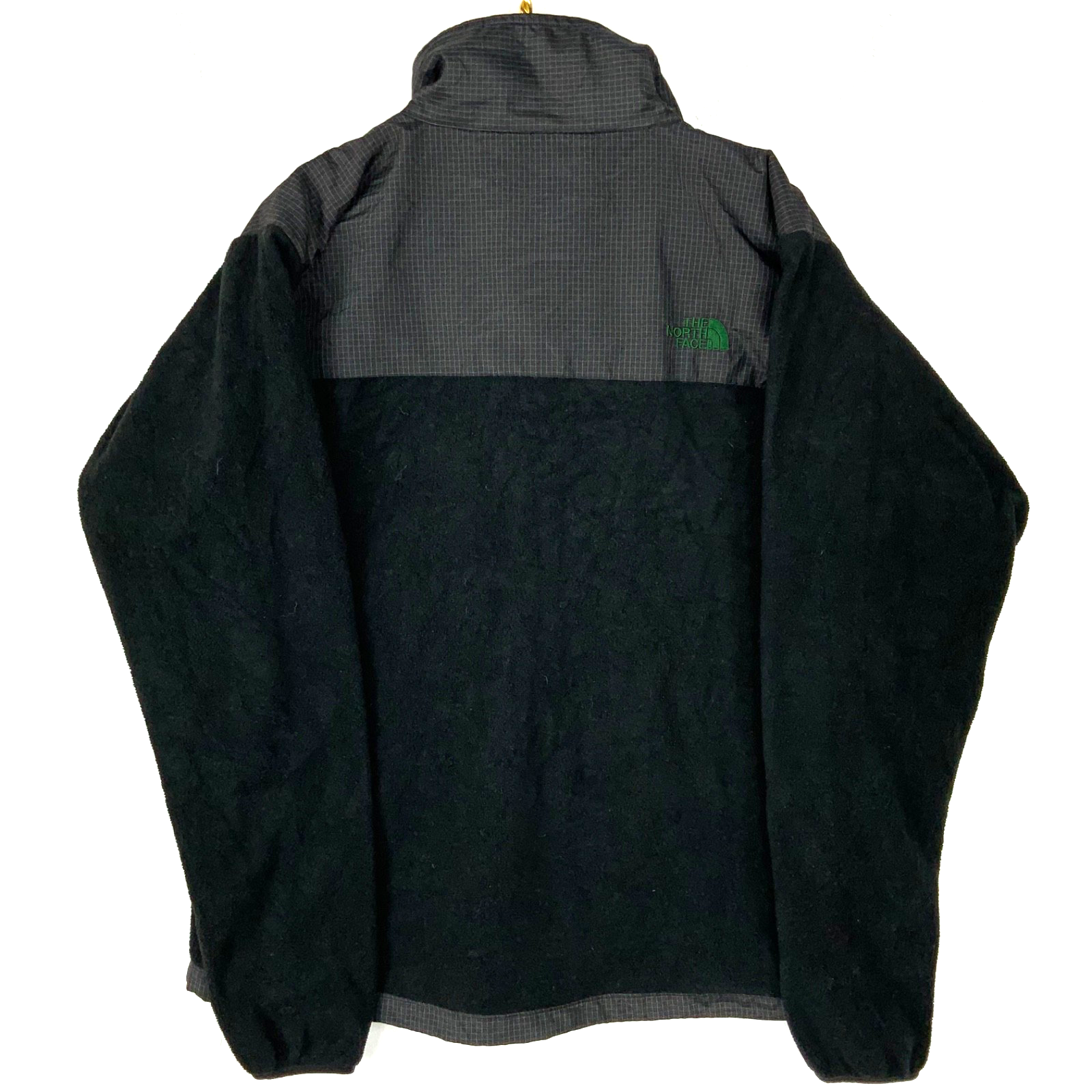 The North Face Denali Fleece Sweater Jacket Medium Black Checkered Full Zip