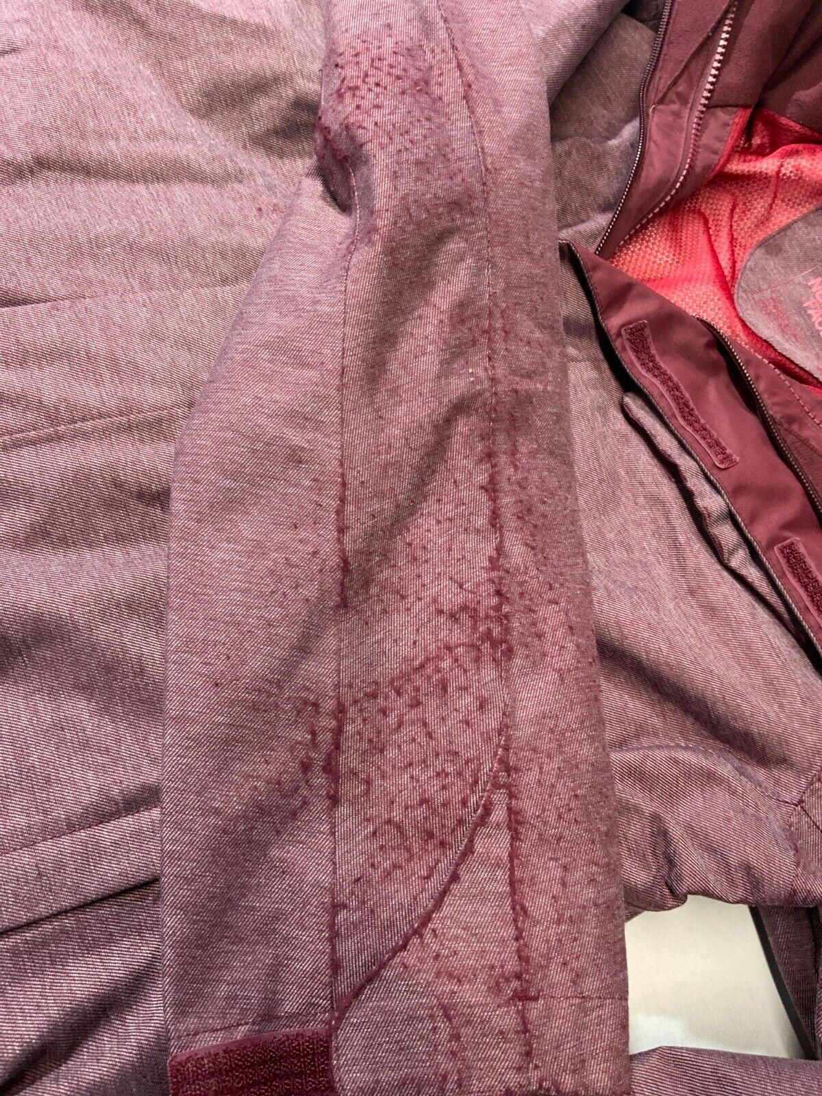 The North Face Women's Dryvent Jacket Medium Burgundy Full Zip Lined
