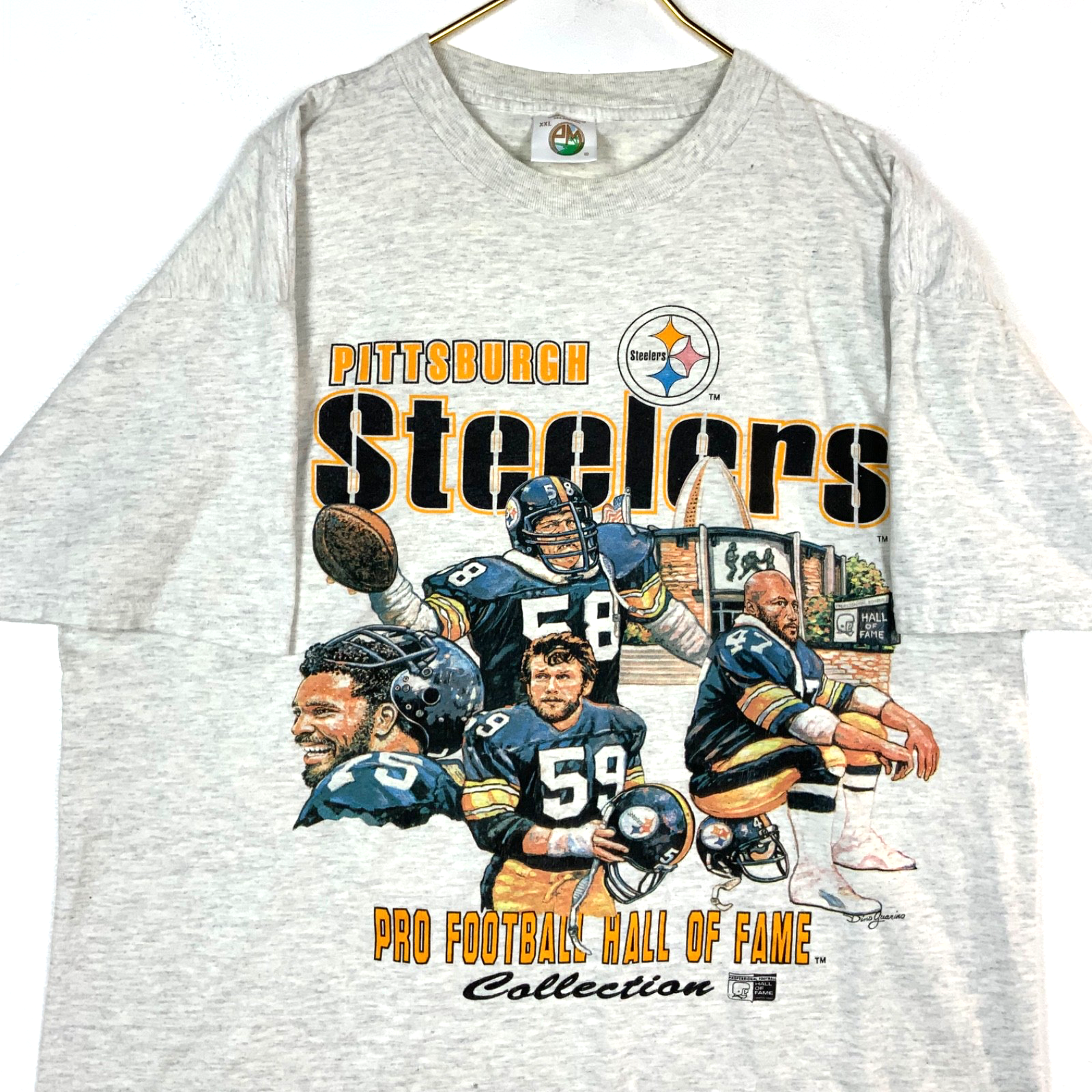 Vintage Pittsburgh Steelers T-Shirt 2XL Nfl Pro Football Hall Of Fame