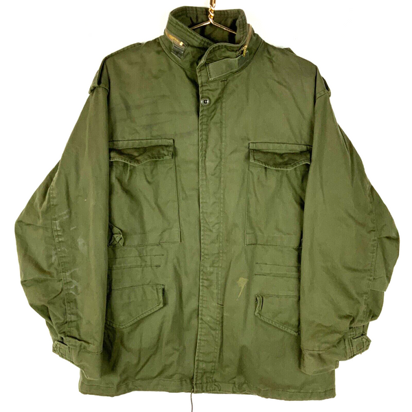 Vintage Us Army Og-107 Jacket Medium Green Made In Usa Button Up
