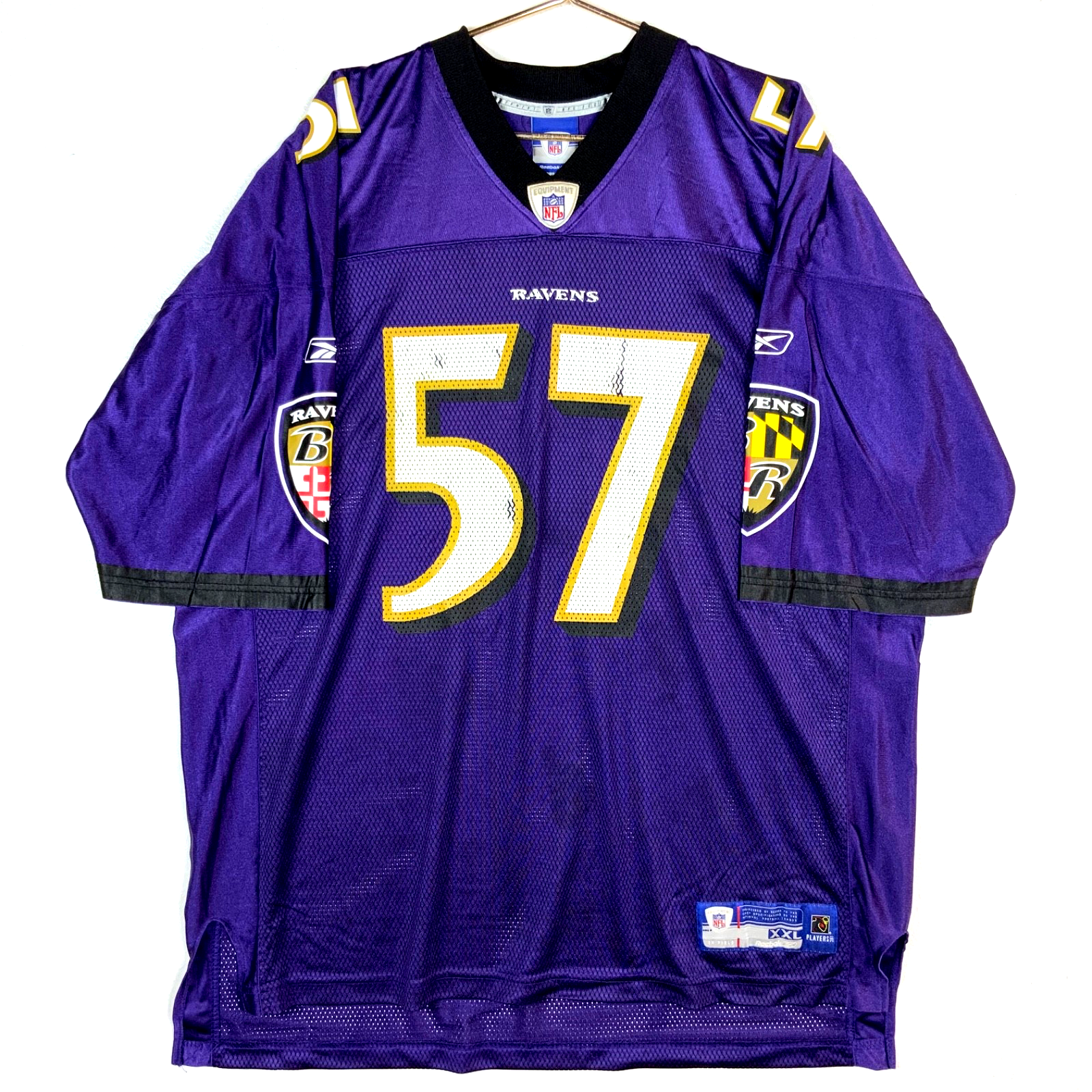 Baltimore Ravens Jersey 2XL Reebok Bart Scott Purple Nfl Football