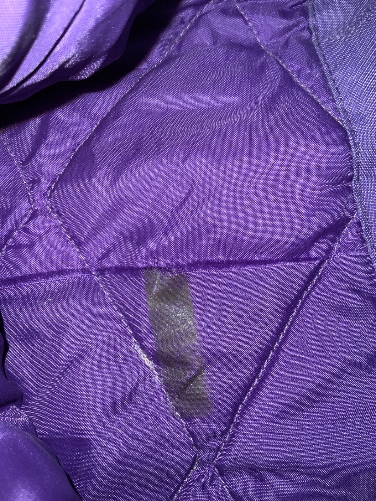 Vintage Phoenix Suns Starter Puffer Jacket Purple Large Nba Full Zip