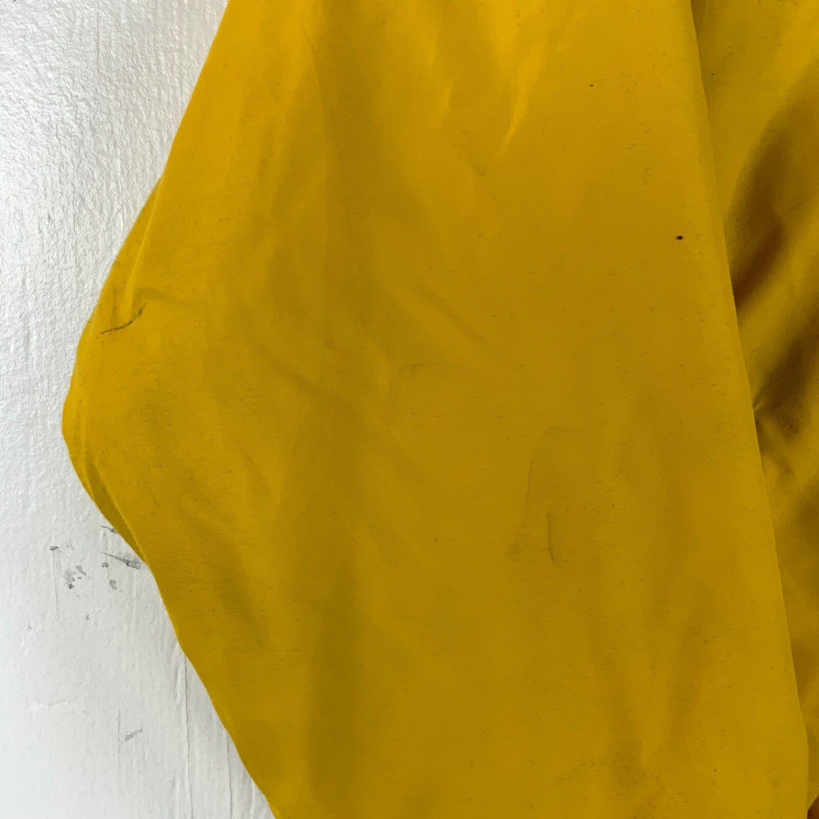 Vintage L.L. Bean Warm Up Jacket Large Yellow Full Zip Fleece Lined Bomber 90s