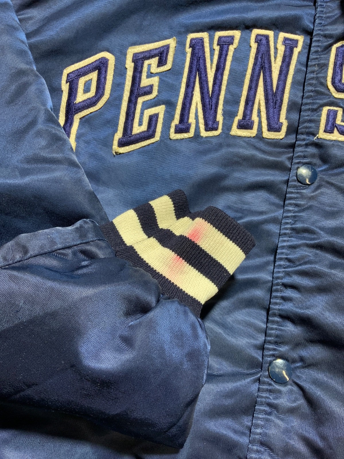 Vintage Penn State Nittany Lions Starter Jacket XL Bomber Snap Button Ncaa 90s