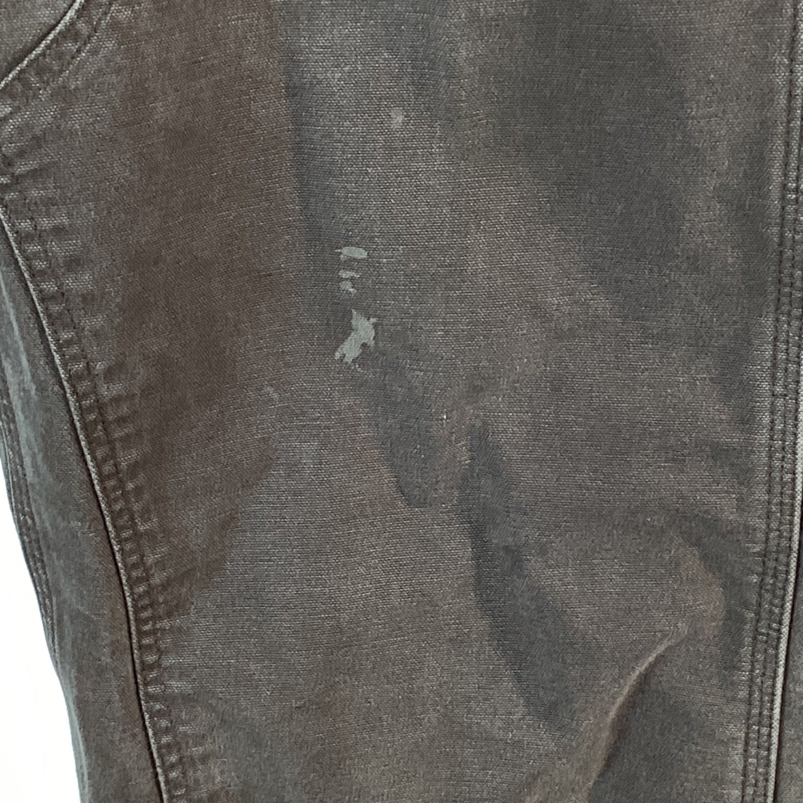 Carhartt Double Knee Dungaree Canvas Workwear Pants Size 42x32 Brown