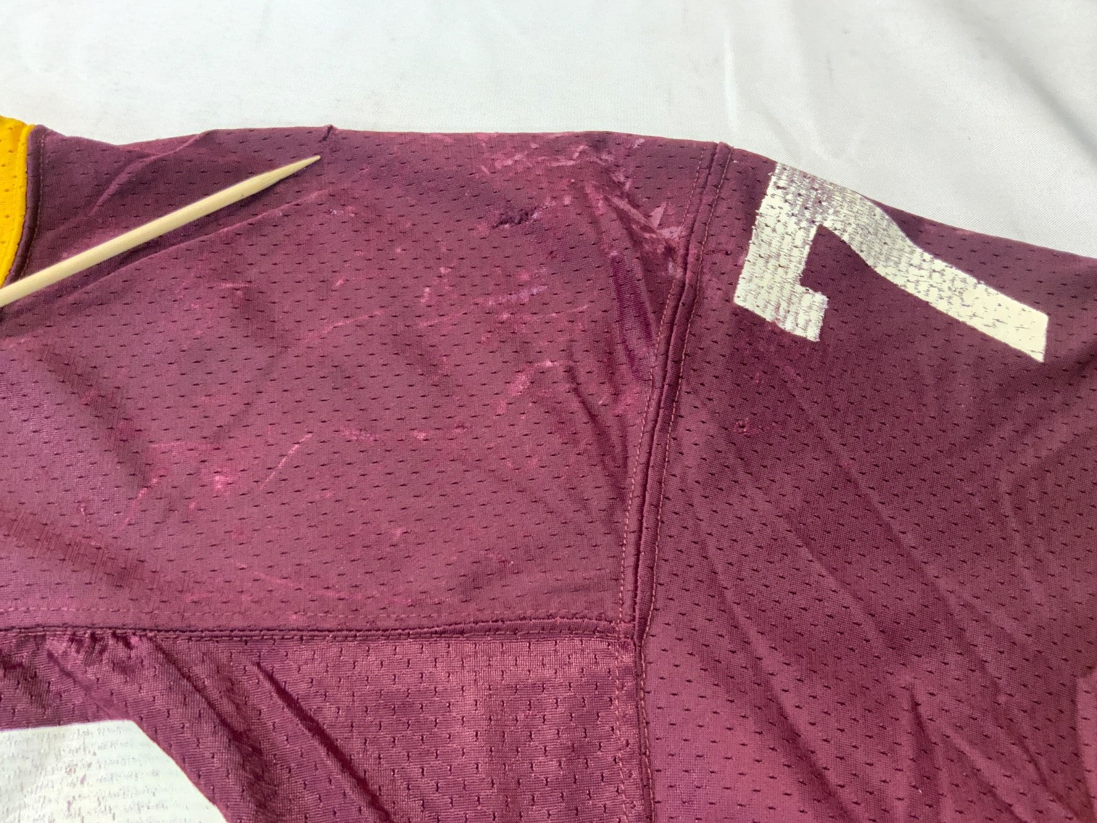 Vintage 1980s Champion Football Jersey Large #79 Burgundy Made In Usa