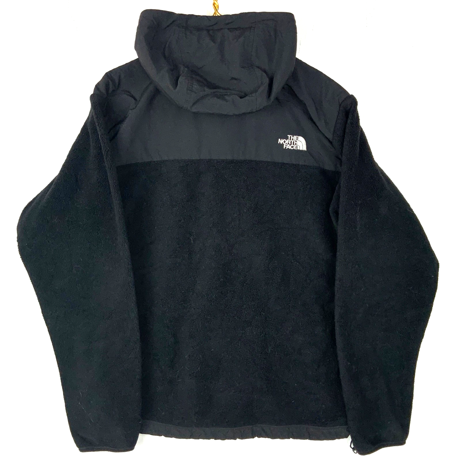 The North Face Denali Fleece Sweater Jacket Medium Black Hooded Full Zip