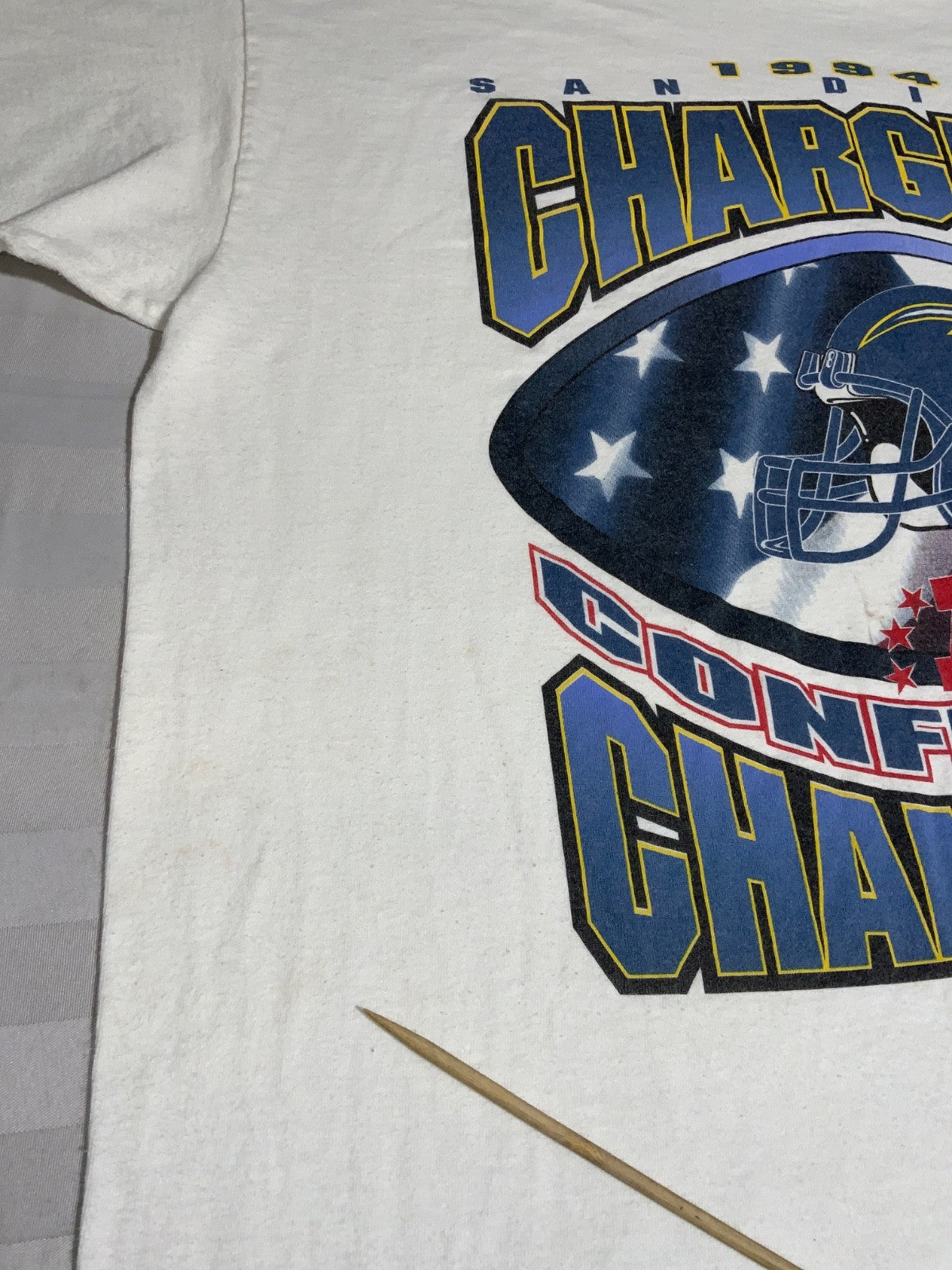 Vintage San Diego Chargers Starter T-Shirt XL Nfl 1994 Conference Champs 90s