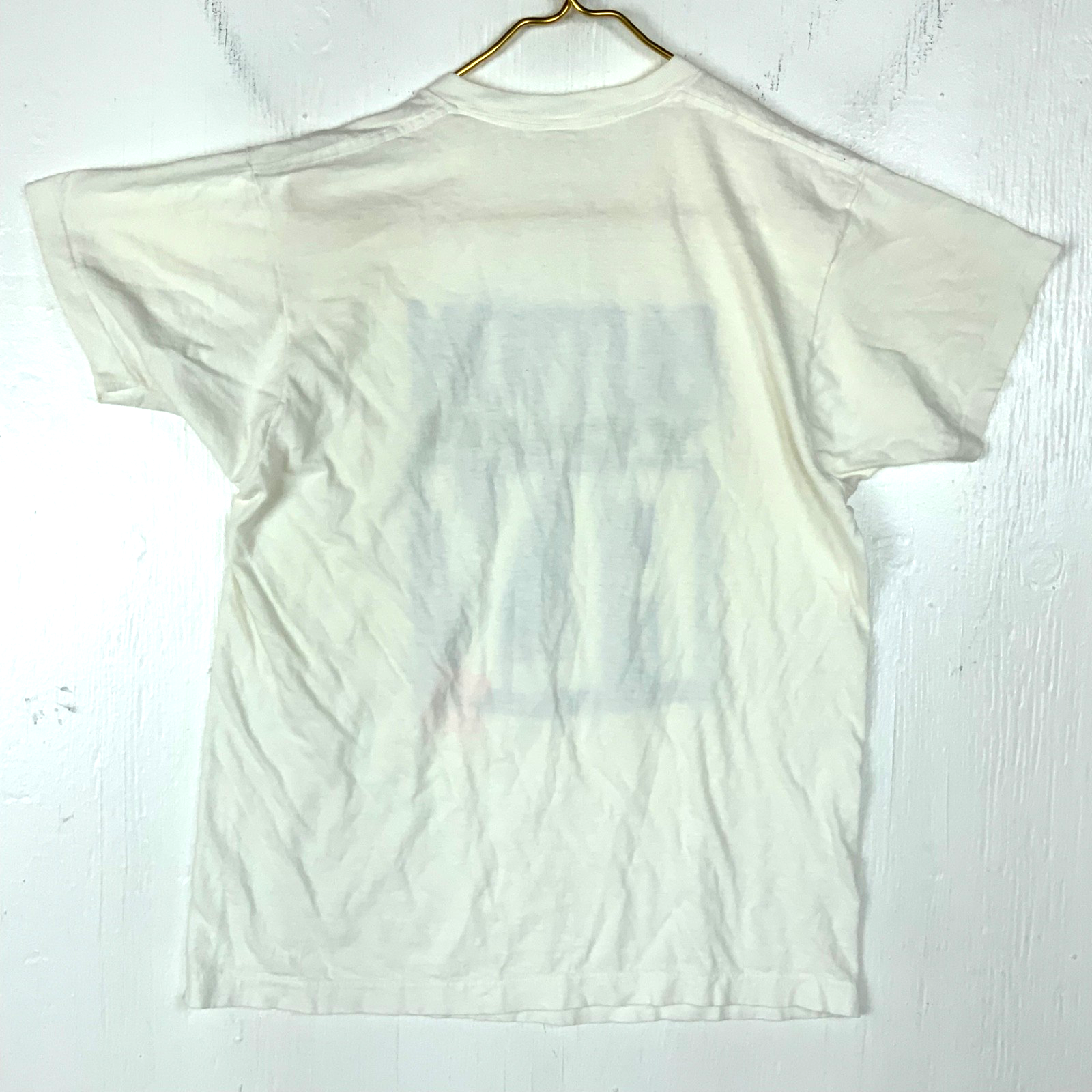 Vintage Levi’s 501 T-Shirt Large White Single Stitch Button Your Fly 80s