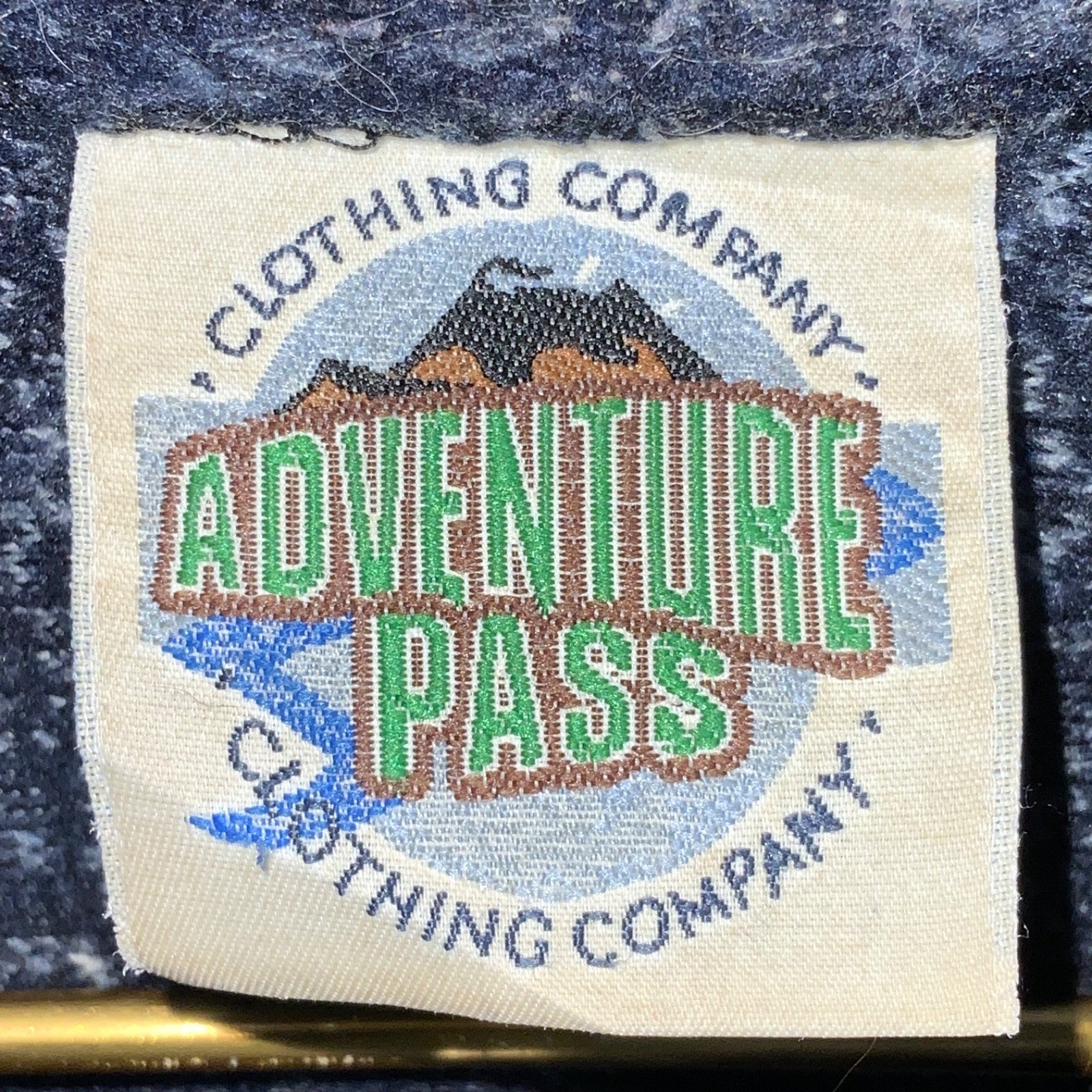 Vintage Light House Fleece Sweater Jacket XL Blue Full Zip Adventure Pass 90s