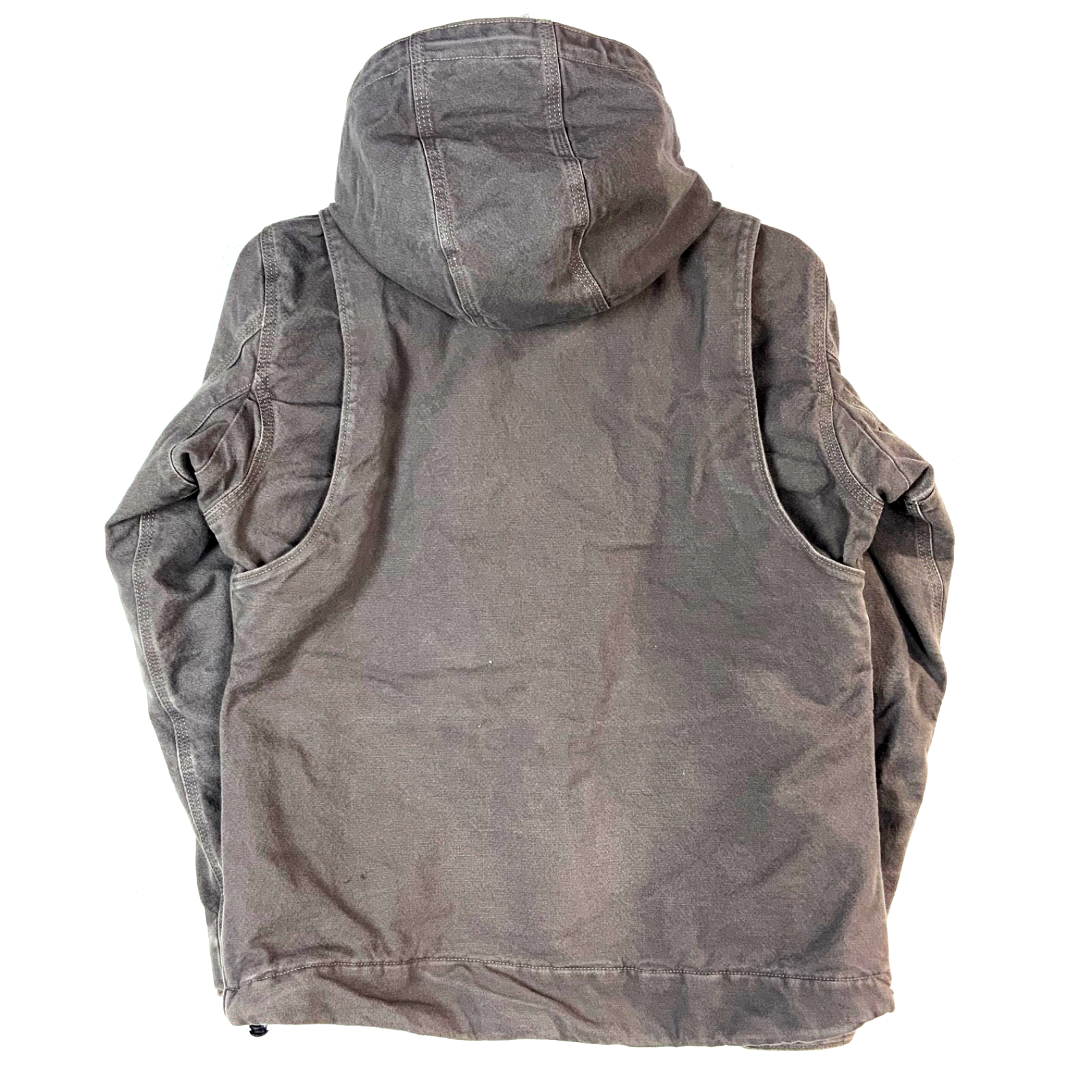 Carhartt Full Swing Jacket Women's Small Gray Full Zip Sherpa Lined Workwear